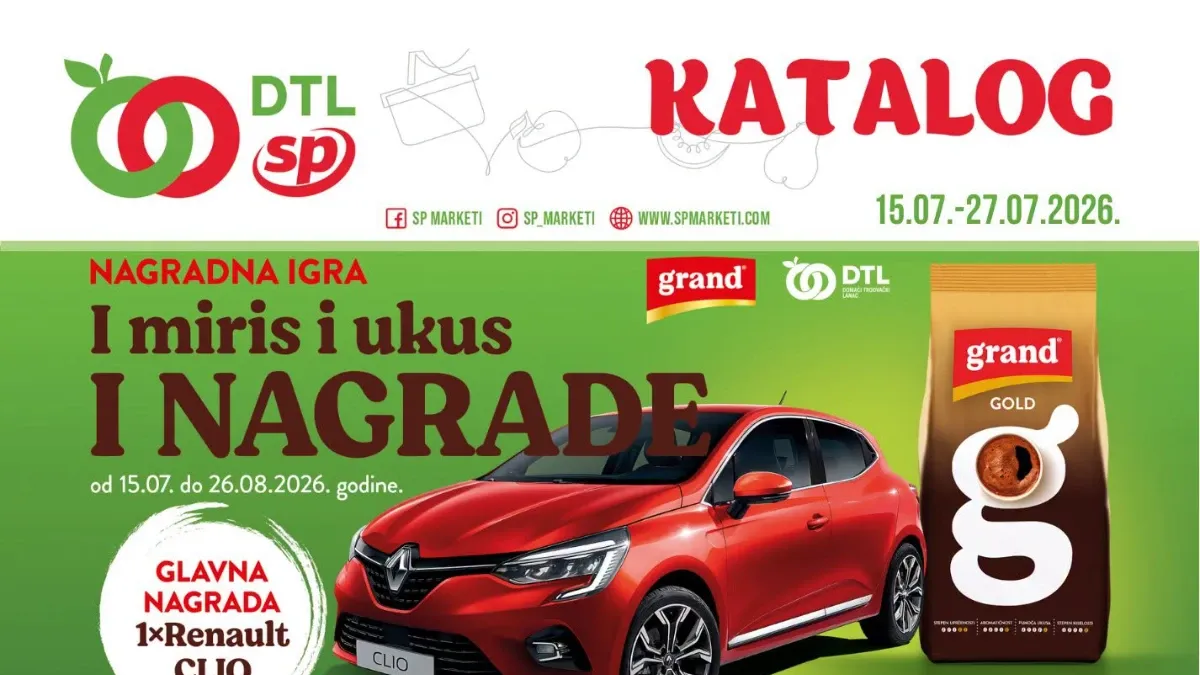 SP Market katalog od 15.07. do 27.07.2026. – akcija sa popustima do 37% na prehranu, piće, kućnu hemiju i proizvode za domaćinstvo