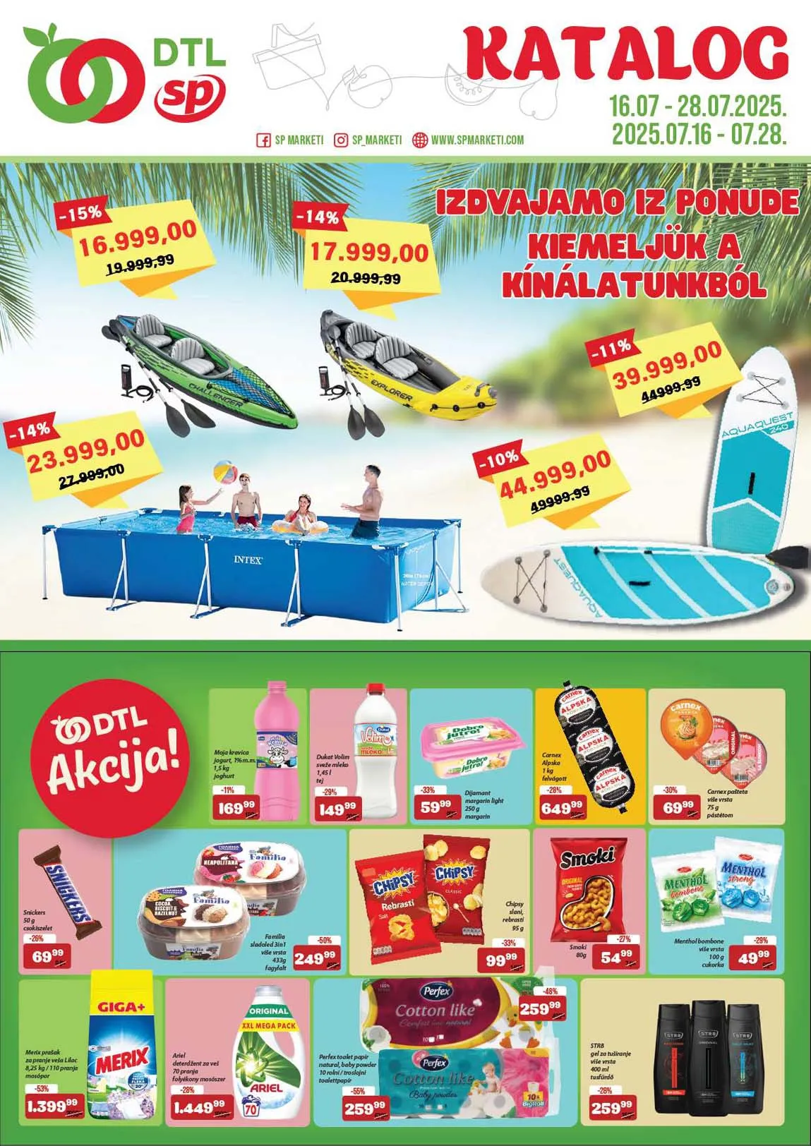 SP Marketi katalog – Akcija sniženja do 28.07.2025.
