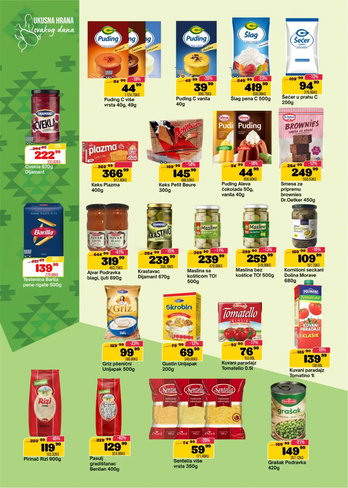 SP Marketi akcija – prehrambeni proizvodi na popustu do 04. maja 2026