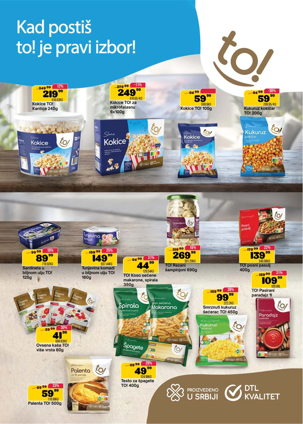 SP Marketi katalog velika akcija – sniženi proizvodi za svakodnevnu kupovinu do 06. aprila 2026