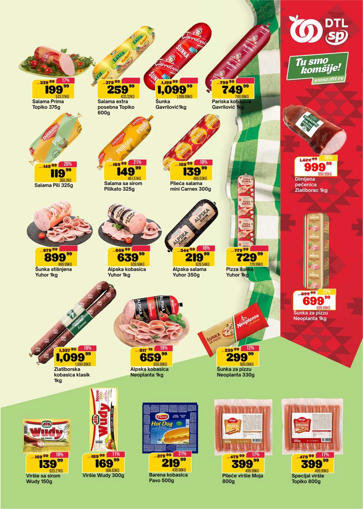 SP Marketi sniženja – osnovni proizvodi po nižim cenama do 06. aprila 2026