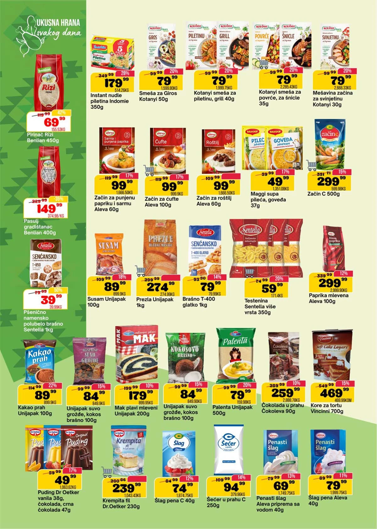 SP Marketi akcija – nedeljna kupovina po nižim cenama do 06. aprila 2026