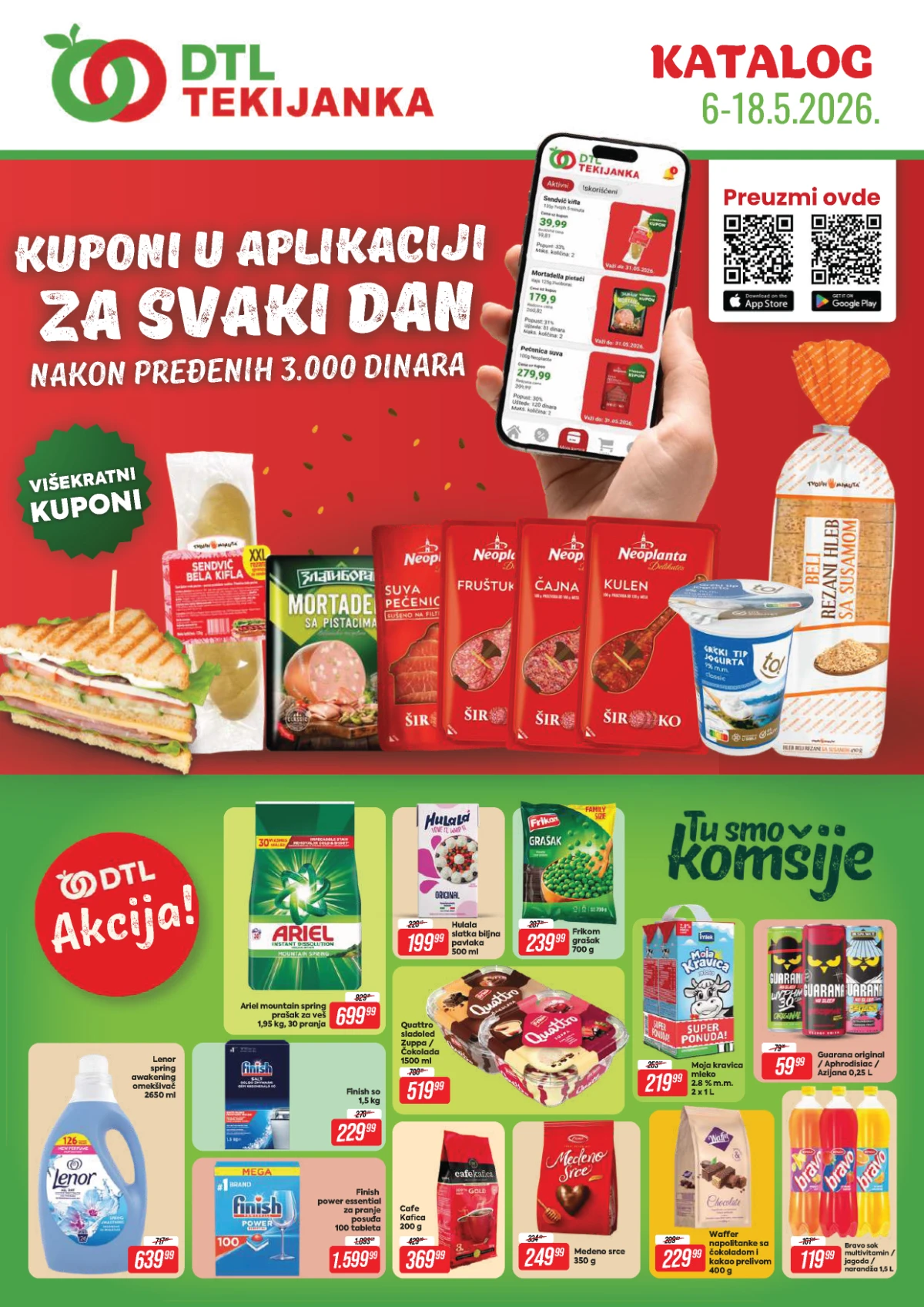 Tekijanka katalog sniženja do 18. maja 2026 Srbija – akcija na prehranu, piće i kućne potrepštine