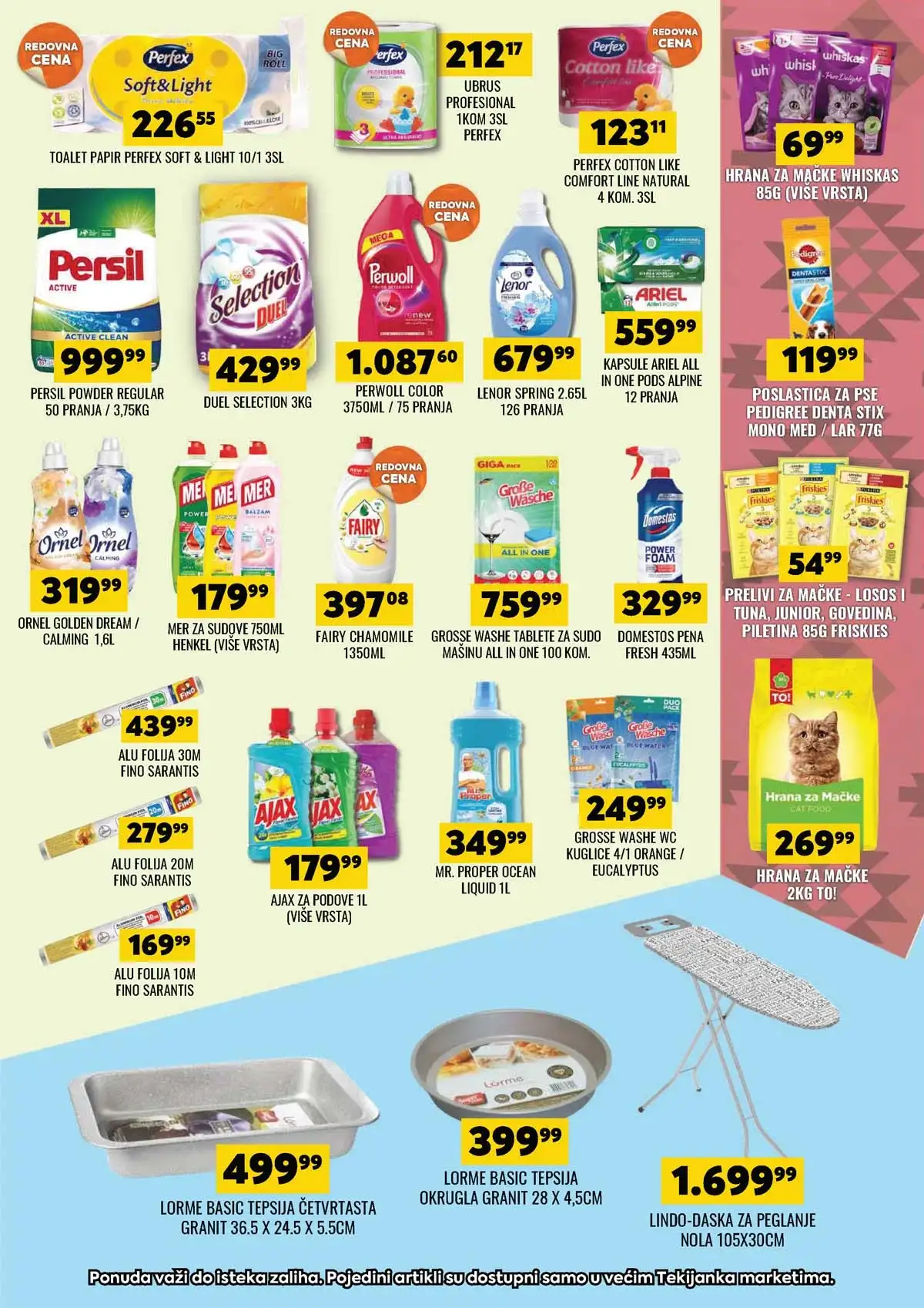 Tekijanka katalog sniženja do 20. aprila 2026 – strana 15 Tekijanka katalog akcija do 20. aprila 2026 strana 15 kućne potrepštine i higijena Srbija