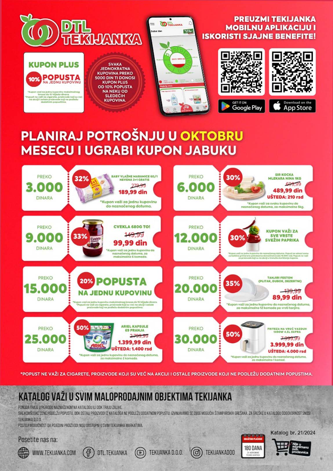 TEKIJANKA MARKETI  SNIZENJE SNIZENJA  KATALOG AKCIJA