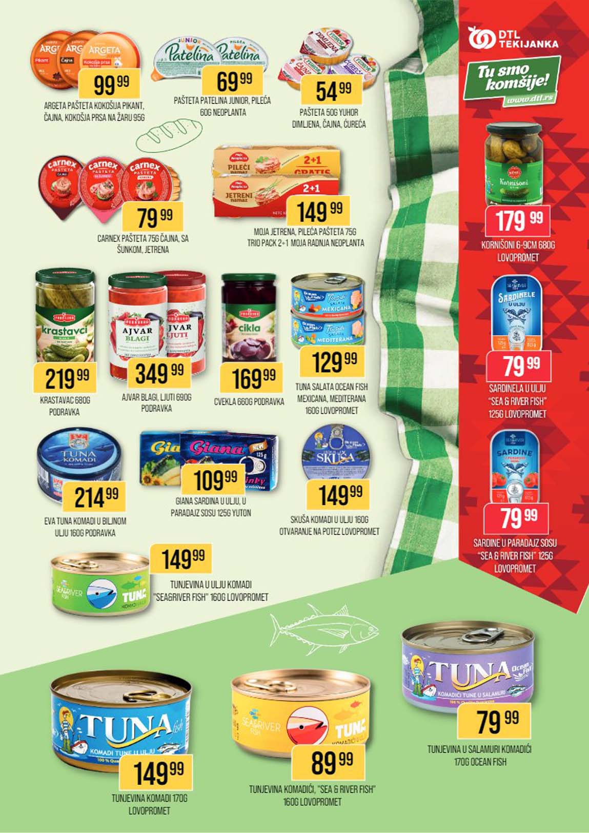 TEKIJANKA MARKETI  SNIZENJE SNIZENJA  KATALOG AKCIJA