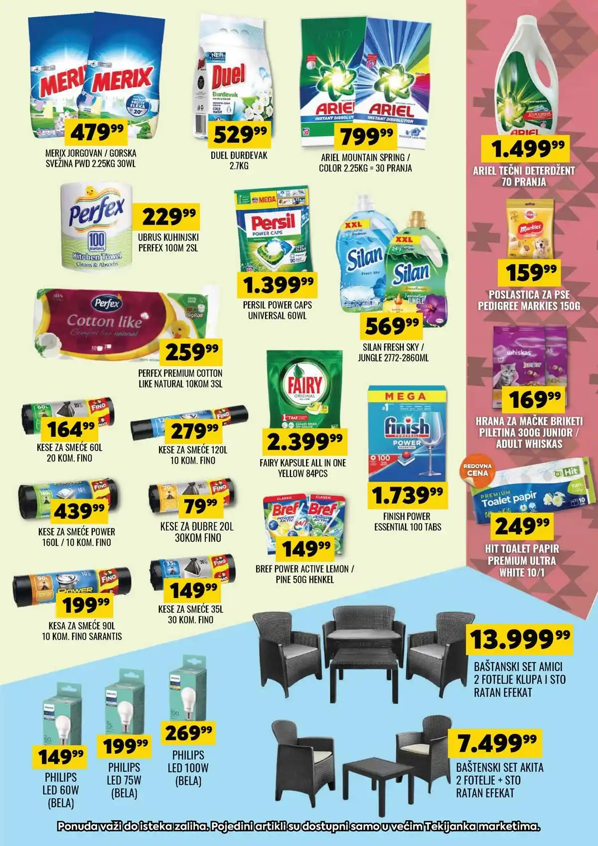 Tekijanka katalog sniženja do 06. aprila 2026 – strana 15 Tekijanka katalog akcija do 06. aprila 2026 strana 15 kućne potrepštine i higijena Srbija