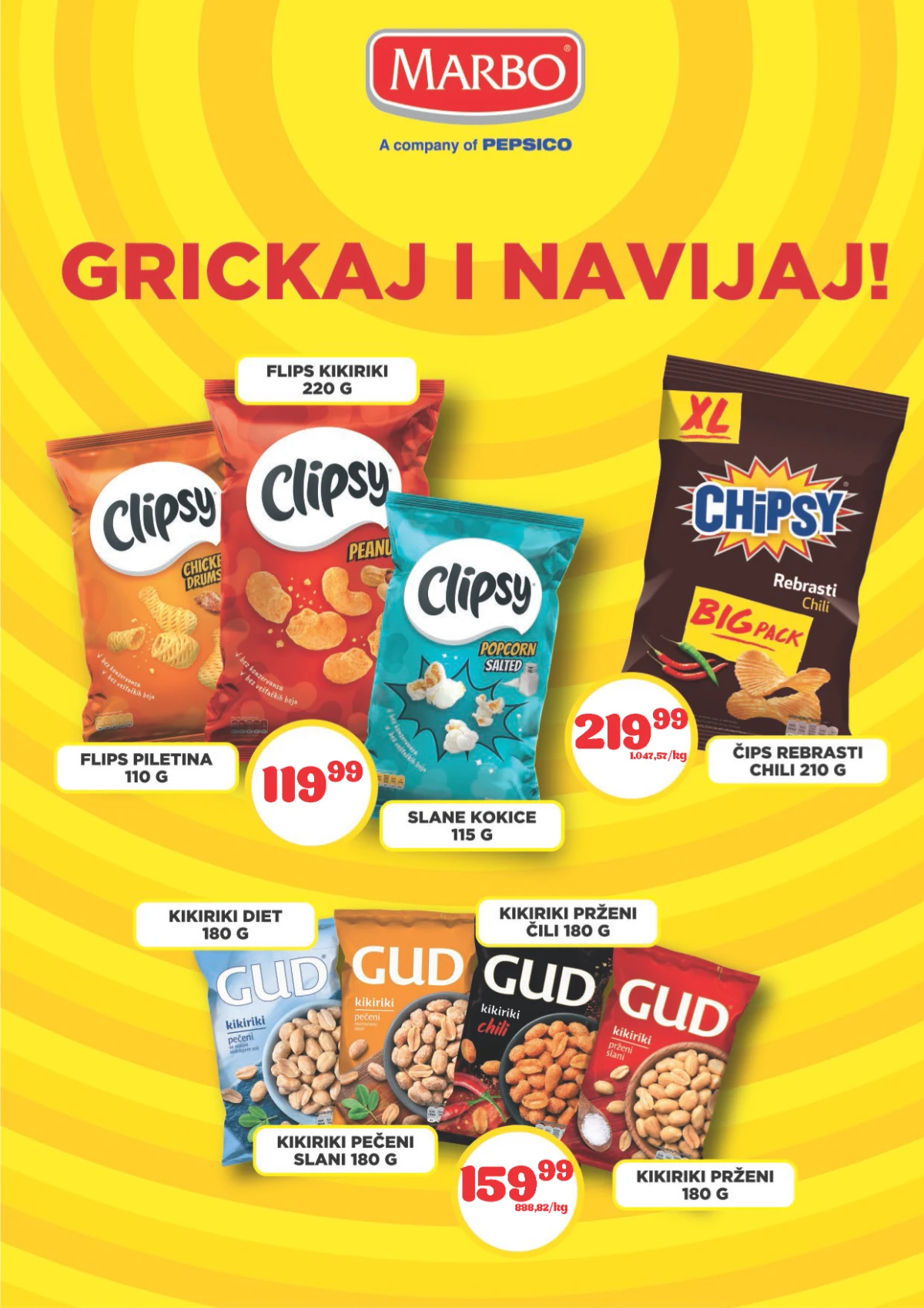 DTL Viva katalog do 13.07.2026 – Marbo Clipsy, Chipsy i GUD kikiriki po akcijskim cenama