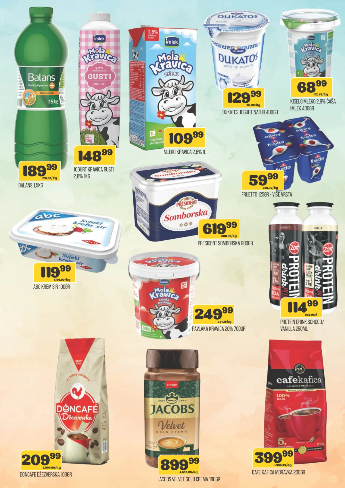 DTL Viva katalog do 13.07.2026 – mleko, jogurt, sirevi, pavlaka i kafa po akcijskim cenama