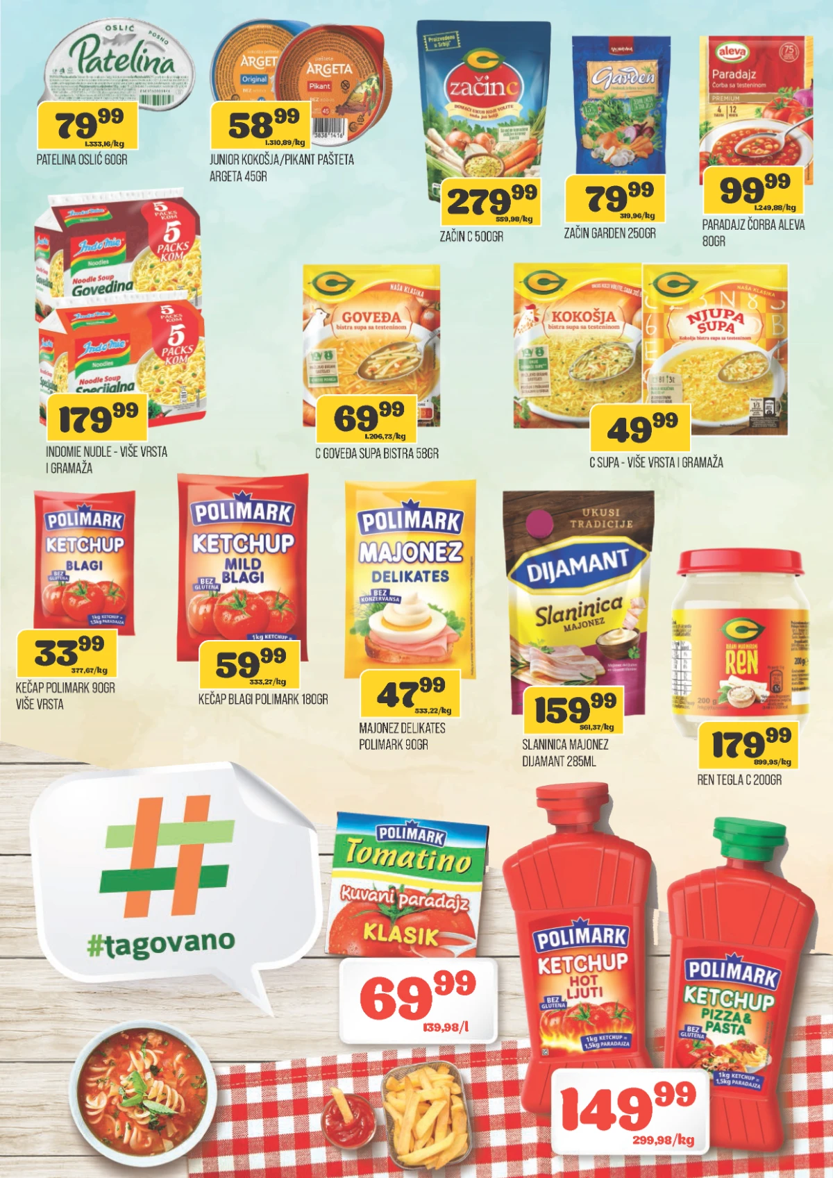 DTL Viva katalog do 13.07.2026 – začini, supe, kečap, majonez i ren na akciji