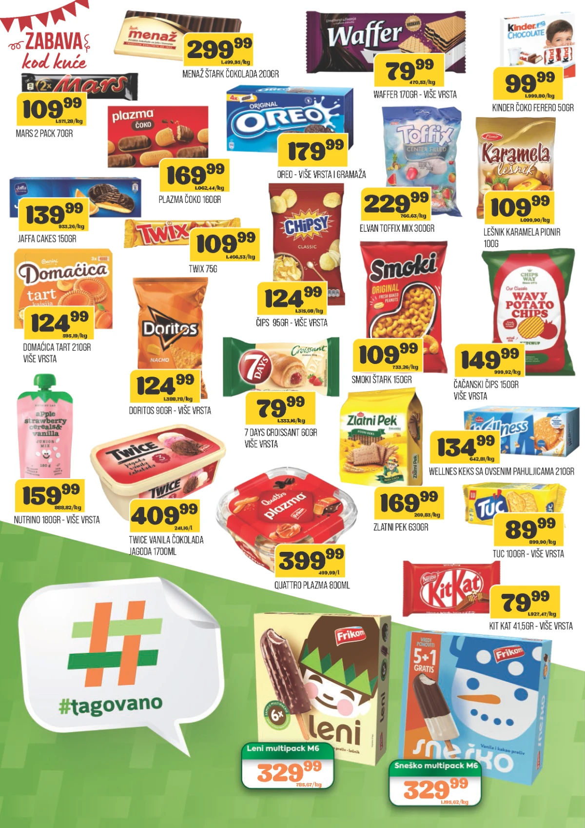 DTL Viva katalog strana 8 – sladoledi, pomfrit i zamrznuta hrana po sniženim cenama