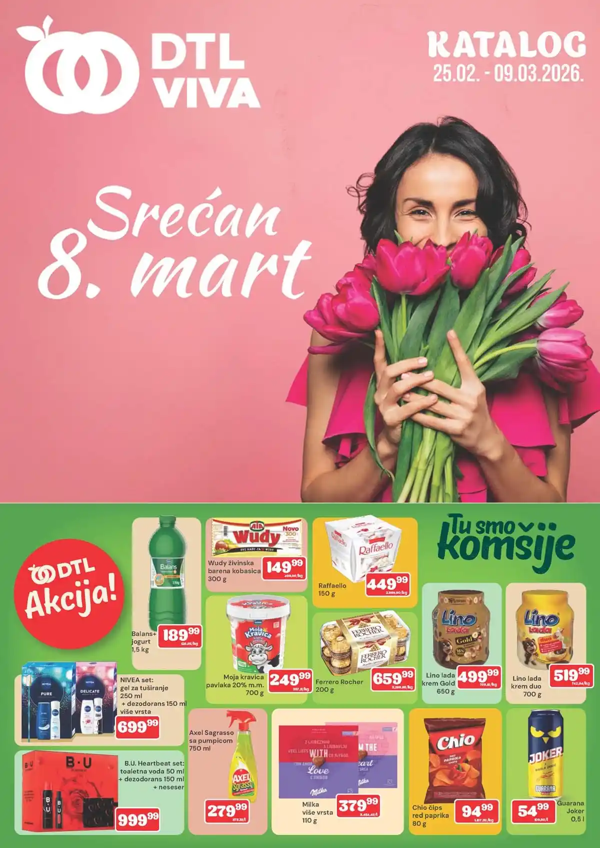 DTL VIVA nova akcija i katalog sniženja do 9. marta – prehrana i kućne potrepštine po sniženim cenama u Srbiji