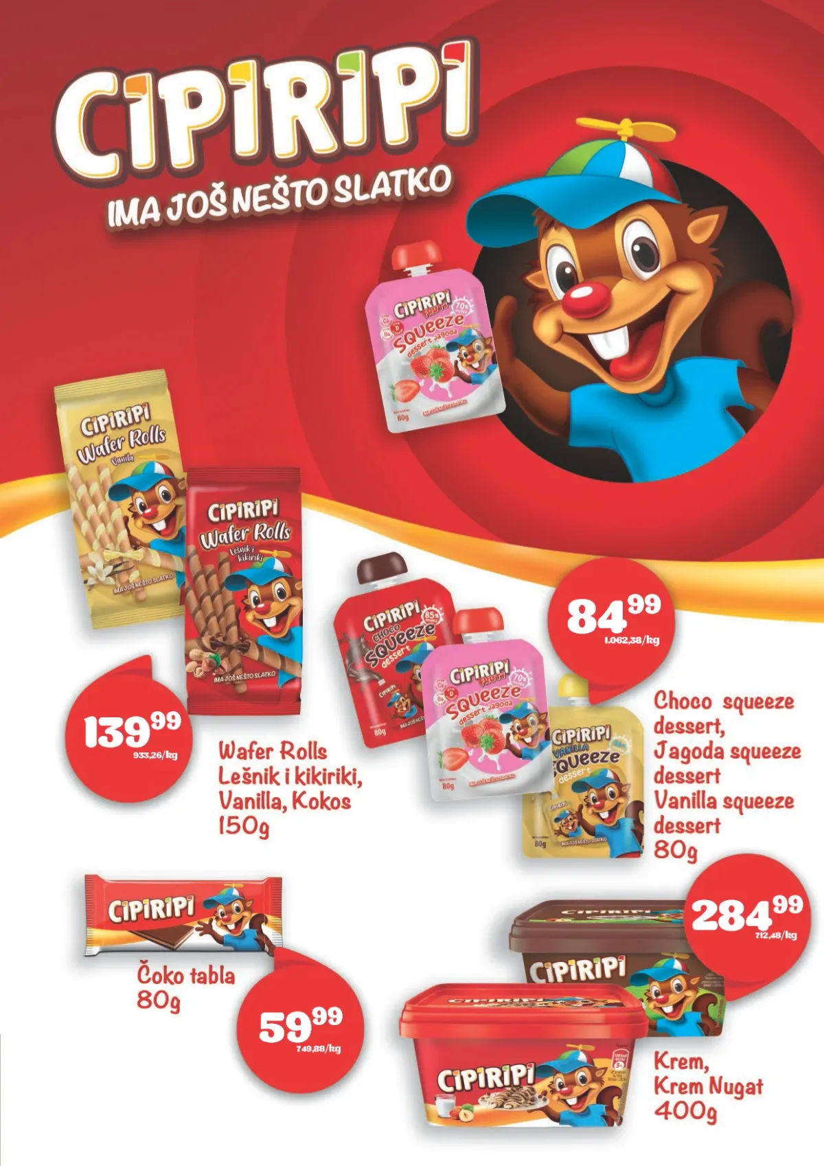 DTL Viva katalog strana 3 – Cipiripi kremovi, čokoladne table i vafl proizvodi na akciji