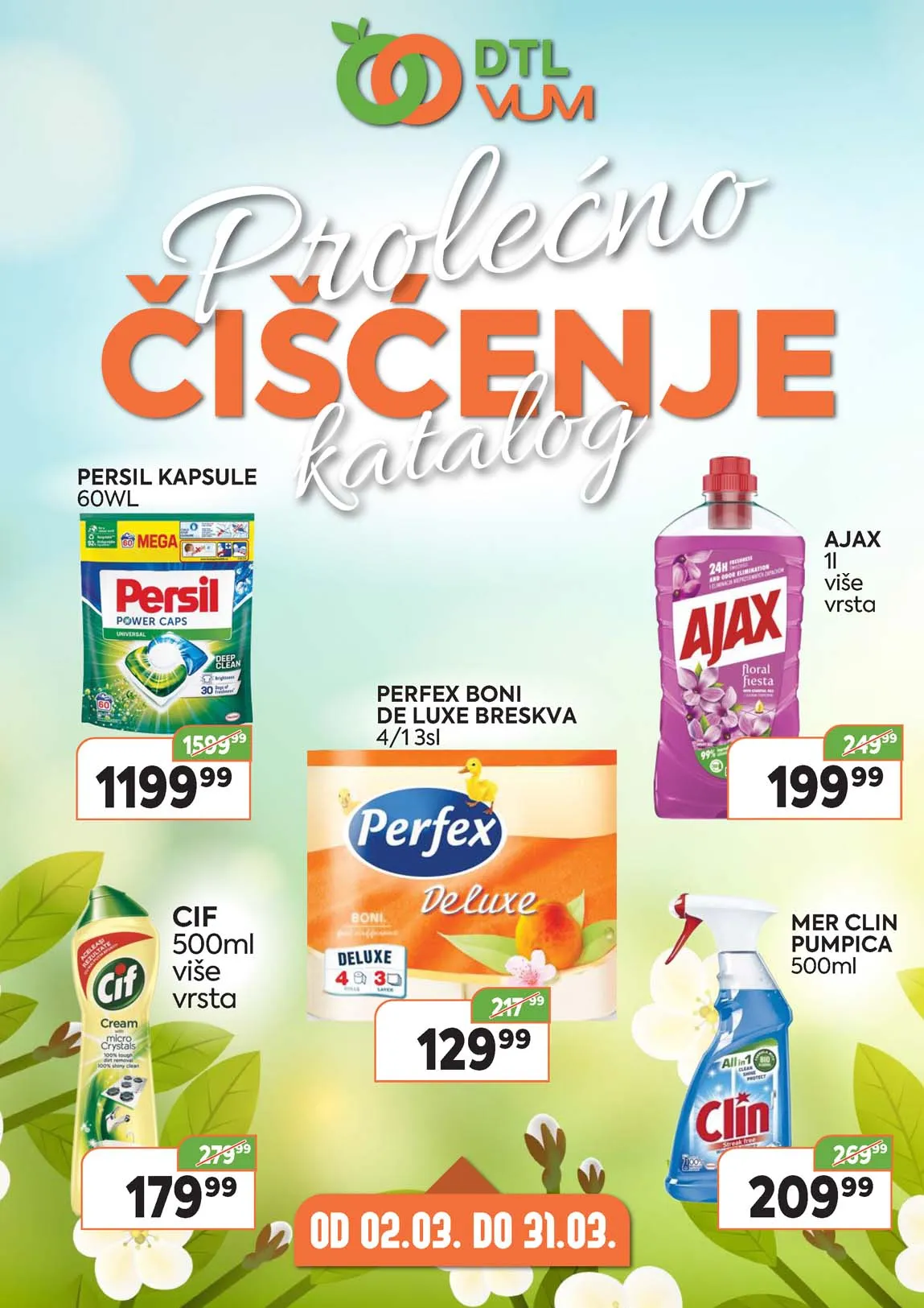 DTL VUM akcija PROLEĆNO ČIŠĆENJE Katalog sniženja do 31.03.2025