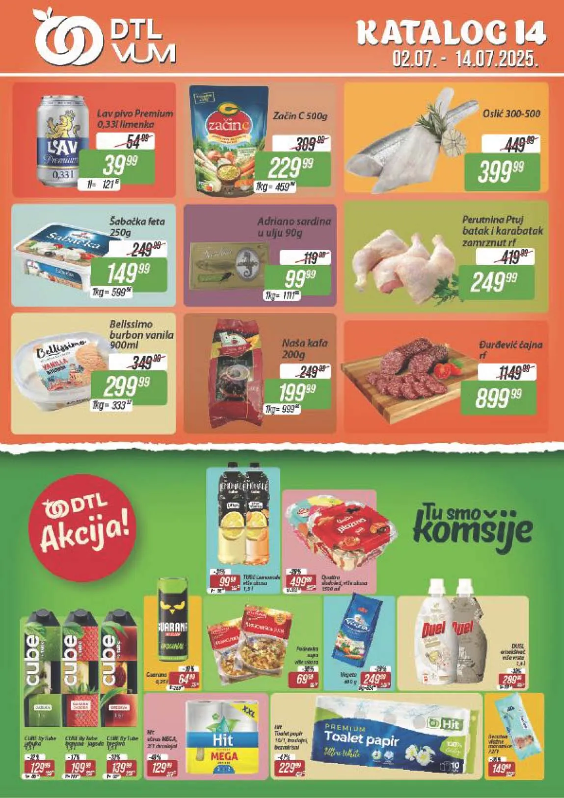 DTL VUM akcija Katalog sniženja do 14.07.2025