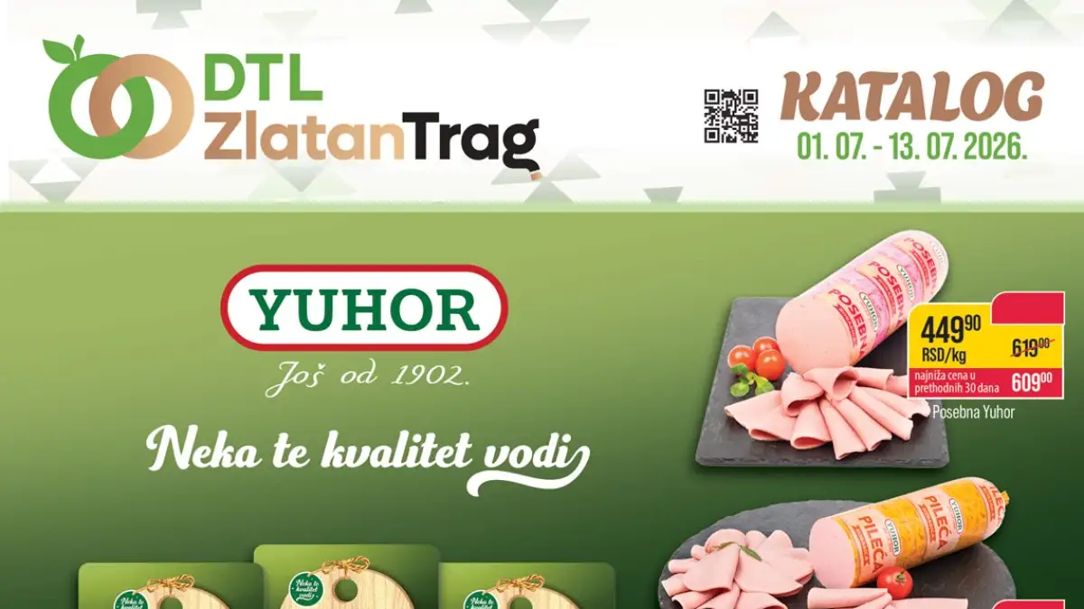 DTL Zlatan Trag katalog donosi popuste do 50% od 01. do 13.07.2026.