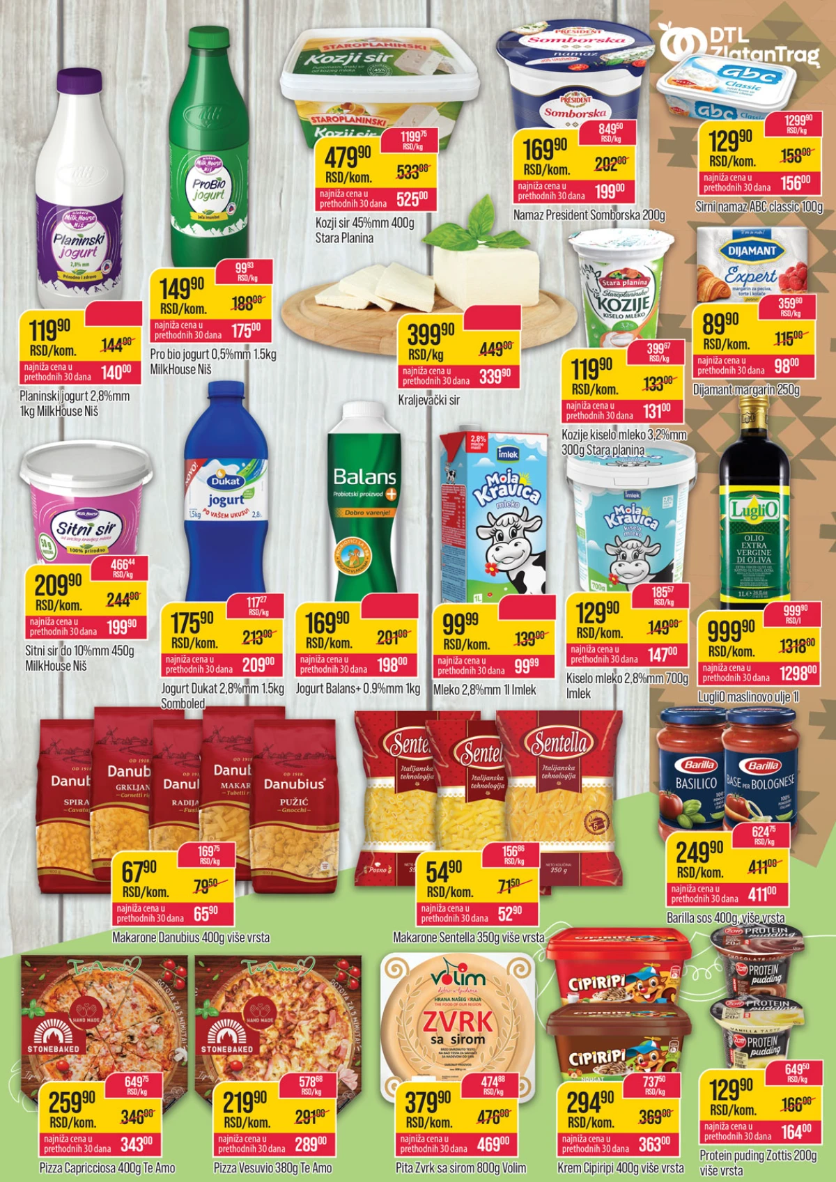 DTL Zlatan Trag katalog strana 5 – mlečni proizvodi, testenina i delikatesi na akciji