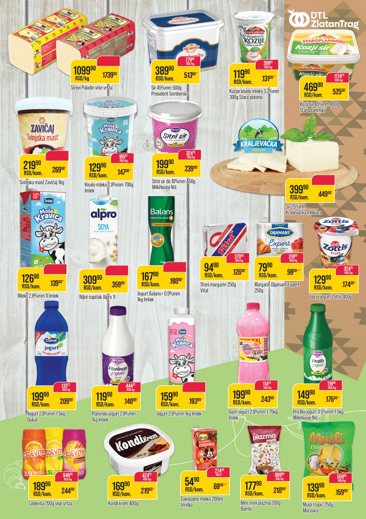 Zlatan Trag katalog strana 5 mleko sir jogurt akcija