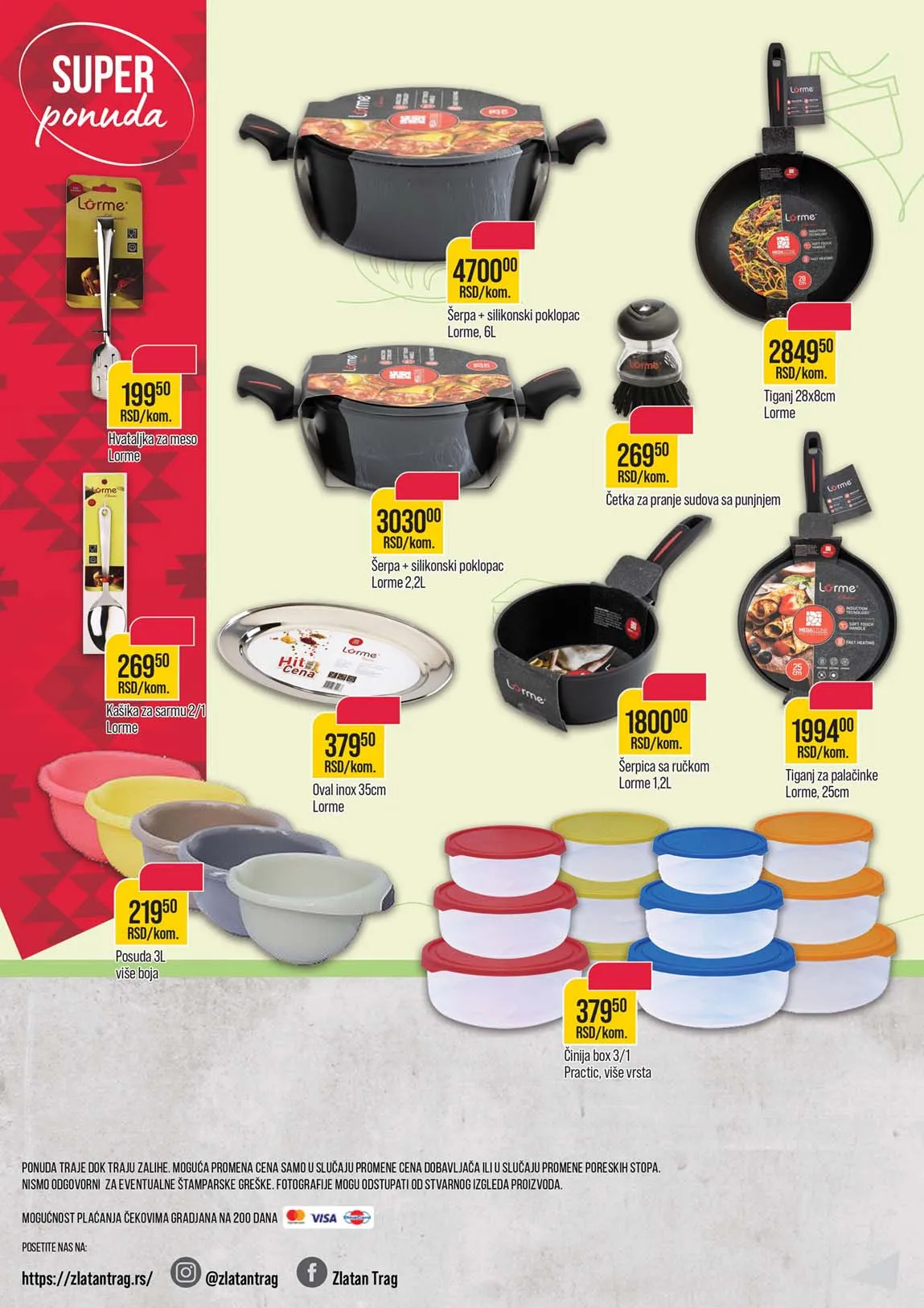 Zlatan trag akcija kataloška ponuda sniženja