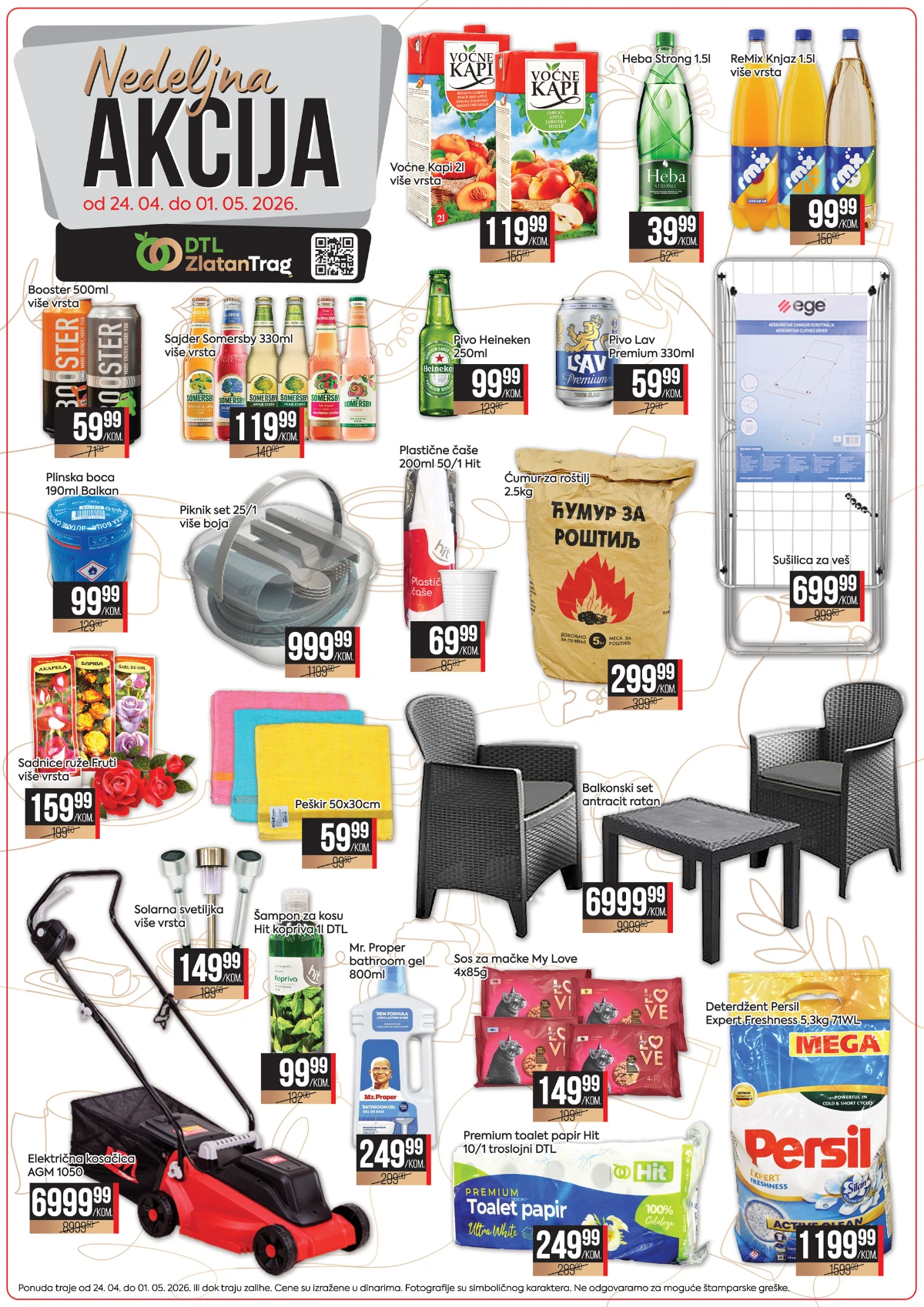 Zlatan Trag akcija dodatni proizvodi prehrana i kućne potrepštine na sniženju