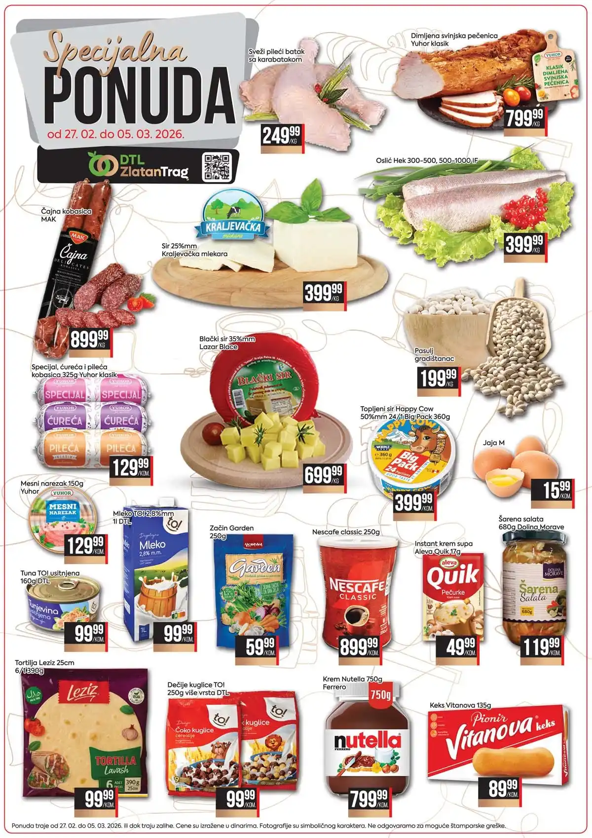 Zlatan trag akcija  specijalna ponuda sniženja