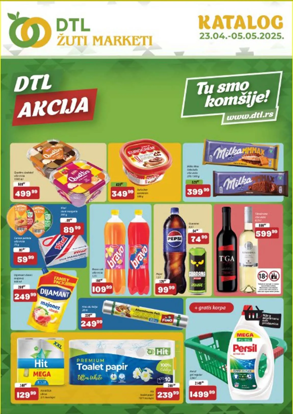Žuti marketi akcija Katalog sniženja do 05.05.2025