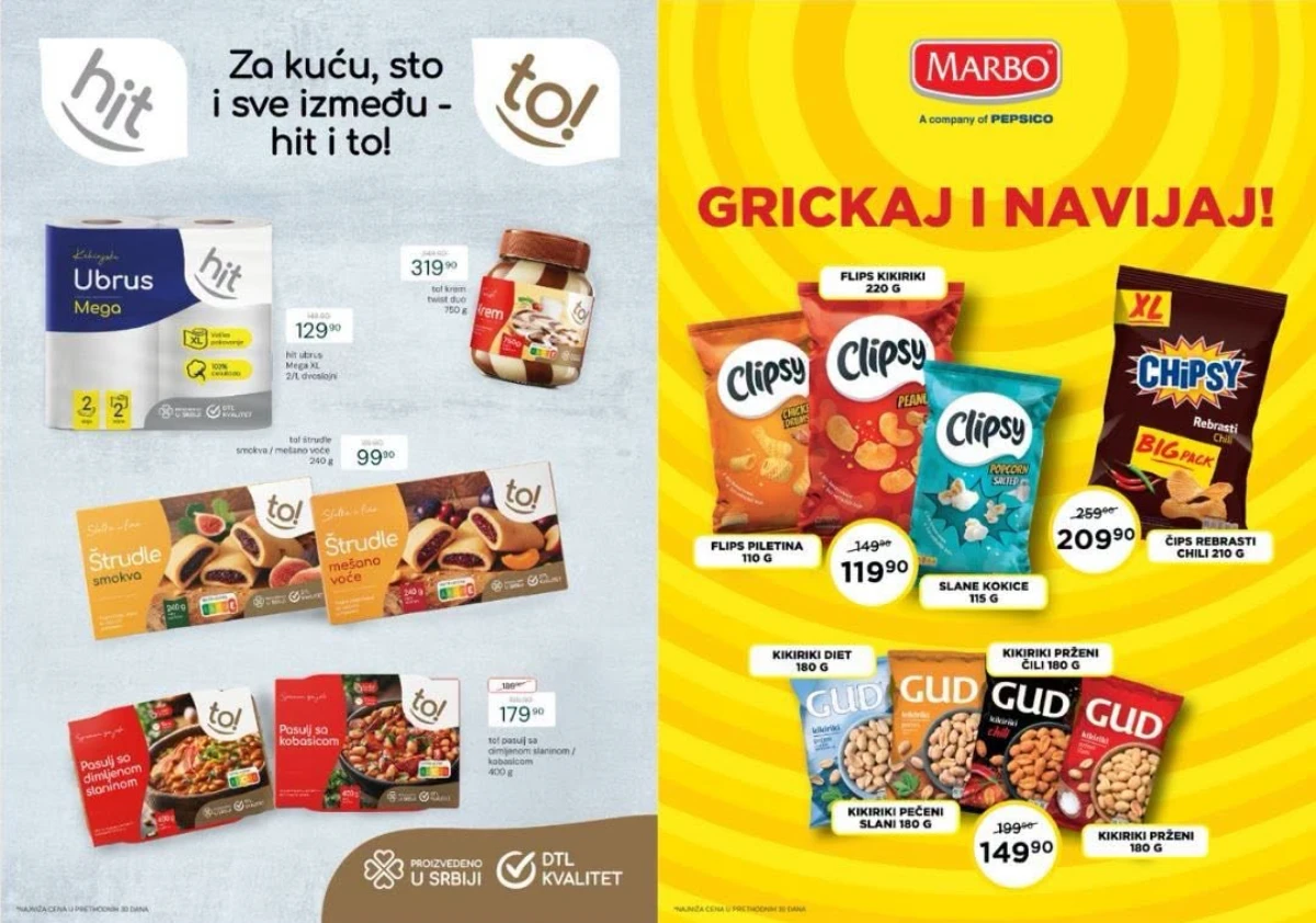 DTL Žuti Marketi akcija – DTL kvalitet i proizvodi za svakodnevnu kupovinu