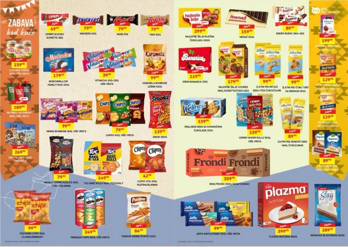 Zamrznuti program i sladoledi na akciji