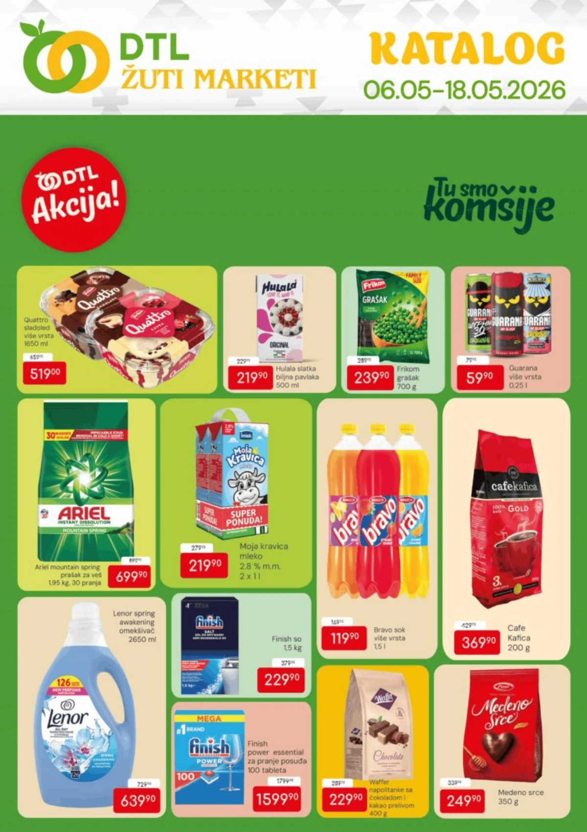 Žuti Market nova akcija i katalog sniženja do 18. maja 2026. – prehrana i kućne potrepštine po sniženim cenama u Srbiji