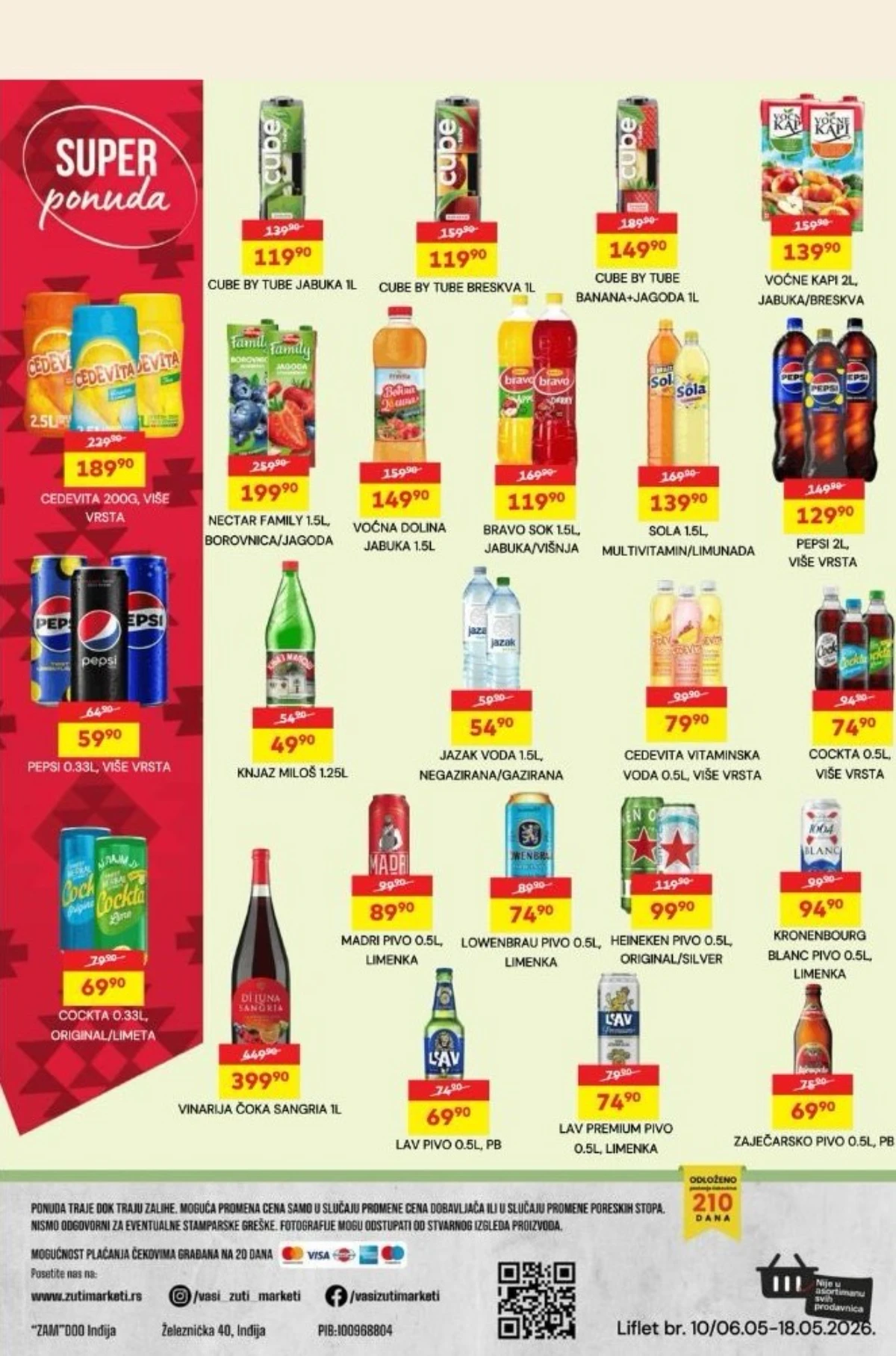 Žuti Market nova akcija i katalog sniženja do 18. maja 2026 – Strana  7 - prehrana po sniženim cenama u Srbiji