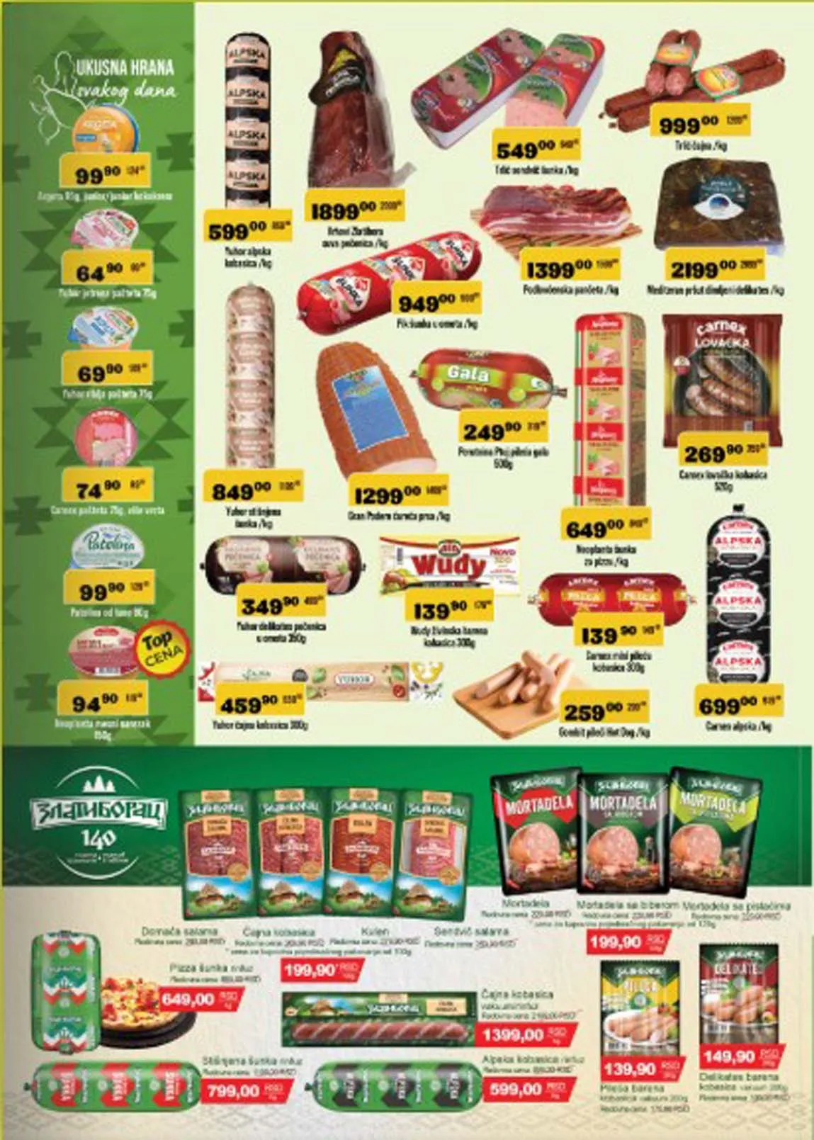 Zuti market kataloška ponuda