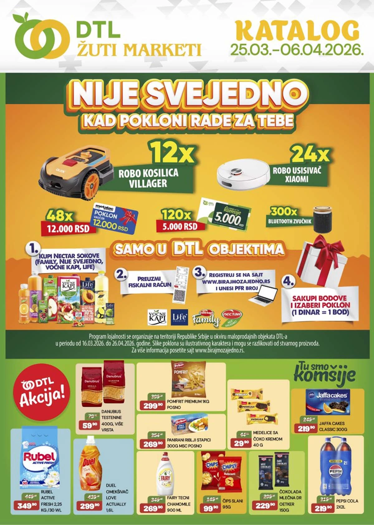 Žuti Market nova akcija i katalog sniženja do 06. aprila 2026. – prehrana i kućne potrepštine po sniženim cenama u Srbiji