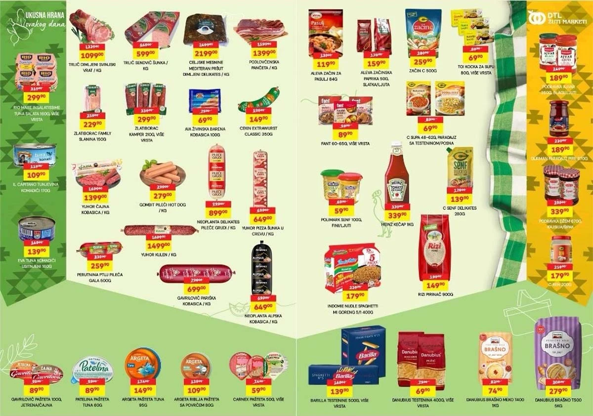 Žuti Market katalog sniženja do 06. aprila 2026 – kompletna akcijska ponuda - Strana 4 Žuti Market nova akcija i katalog sniženja do 06. aprila 2026 – Strana 4 - prehrana po sniženim cenama u Srbiji