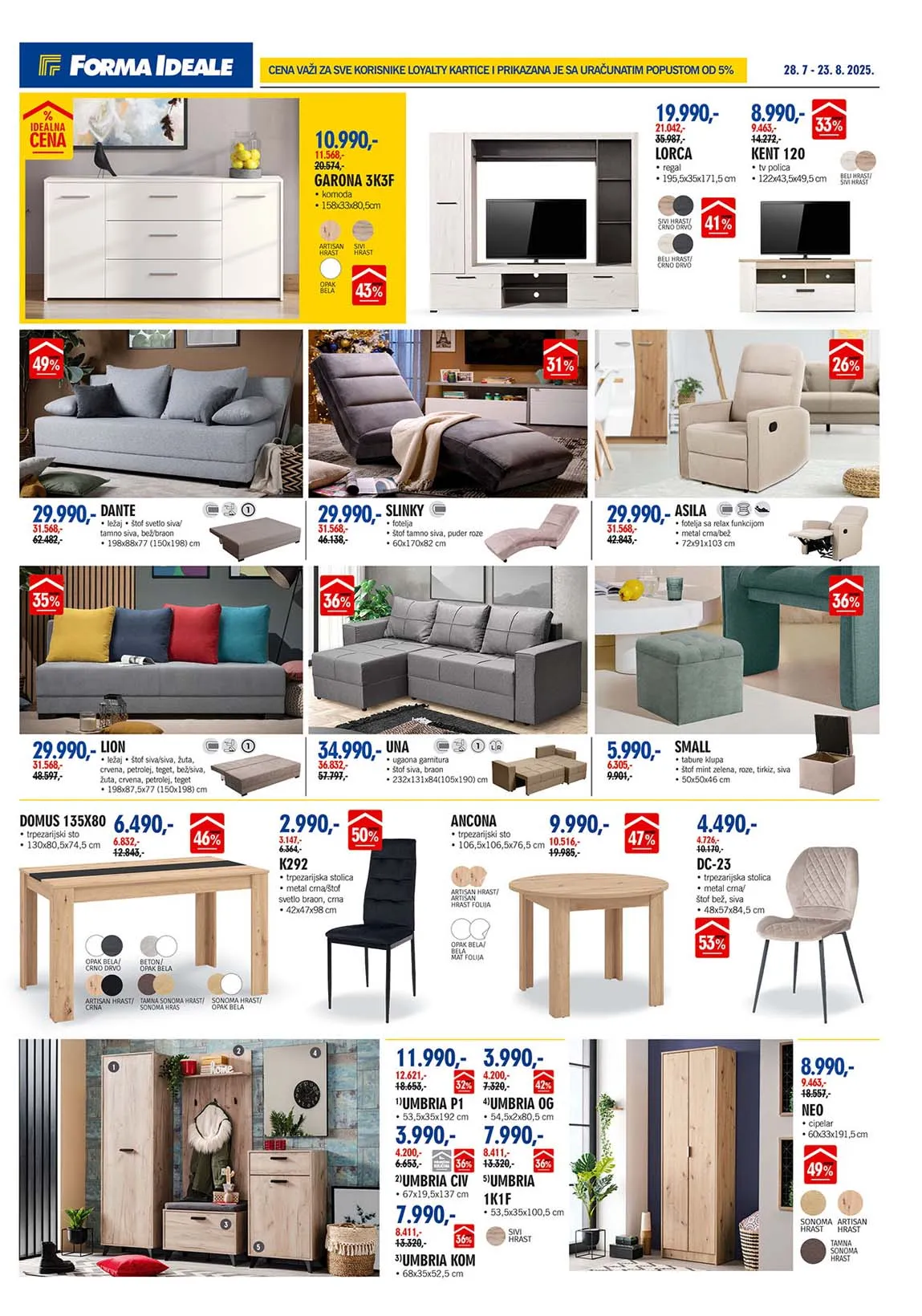 FORMA IDEALE  SNIZENJE SNIZENJA  KATALOG AKCIJA