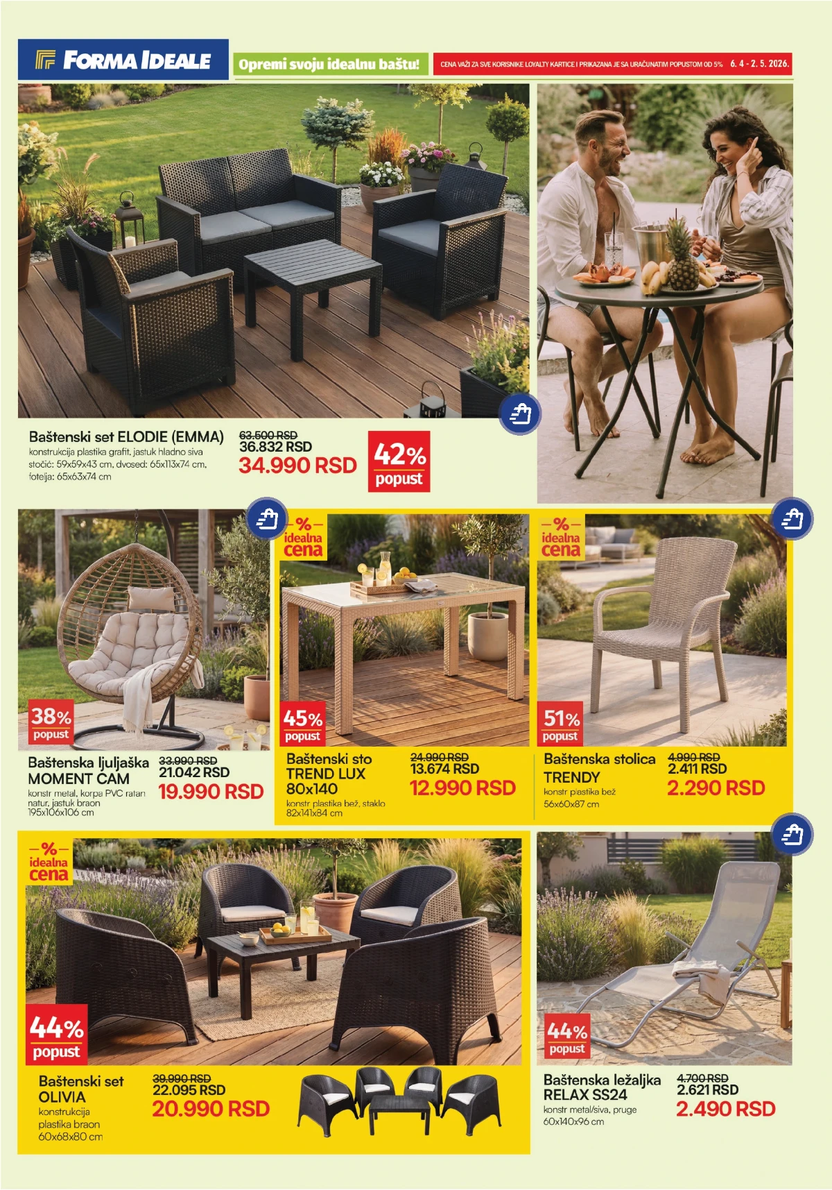 Forma Ideale katalog strana 3 bastenske garniture akcija