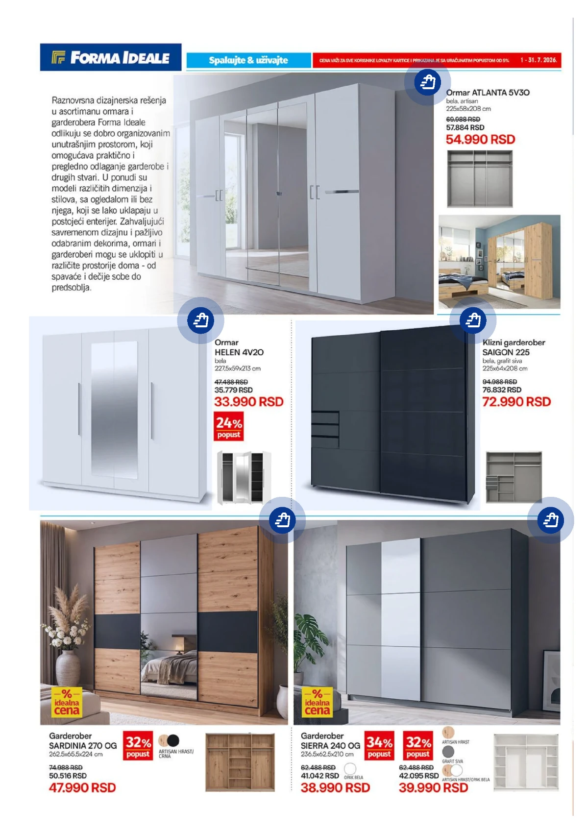 Forma Ideale katalog strana 2 – garderoberi i ormari na akciji