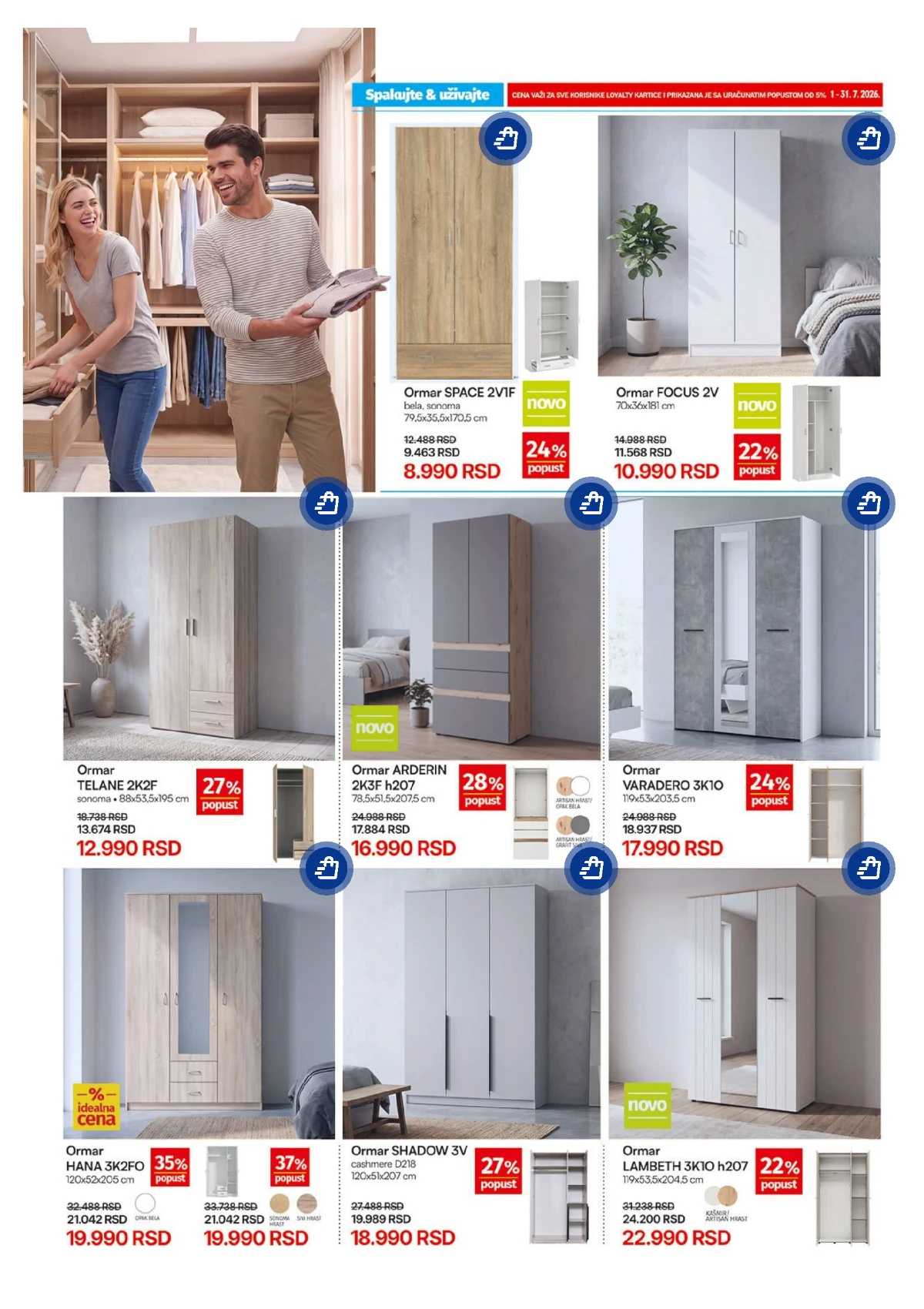 Forma Ideale katalog strana 3 – ponuda ormara i garderobera