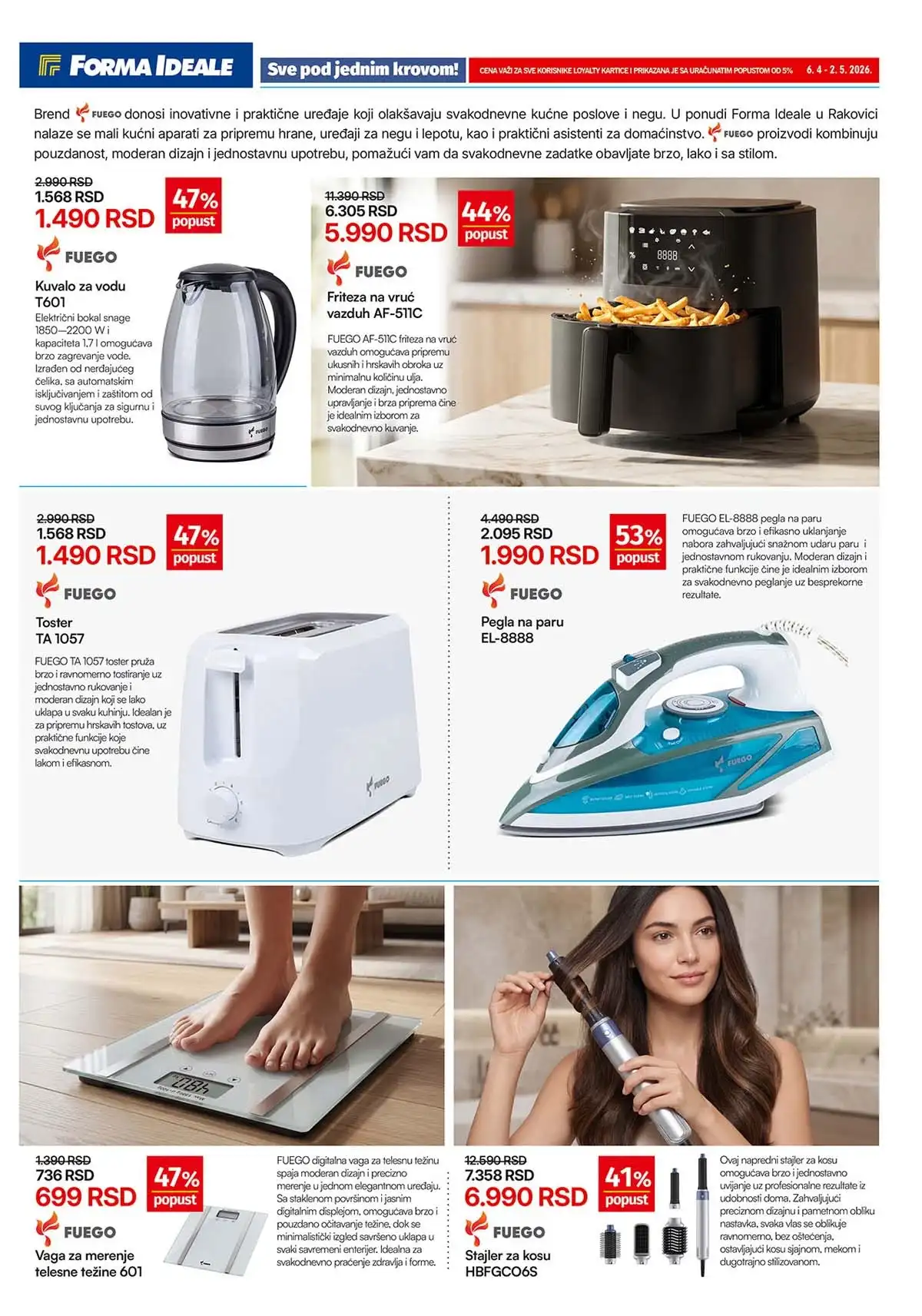 Forma Ideale Rakovica katalog strana 5 – sitni kućni aparati i akcijske cene za Srbiju
