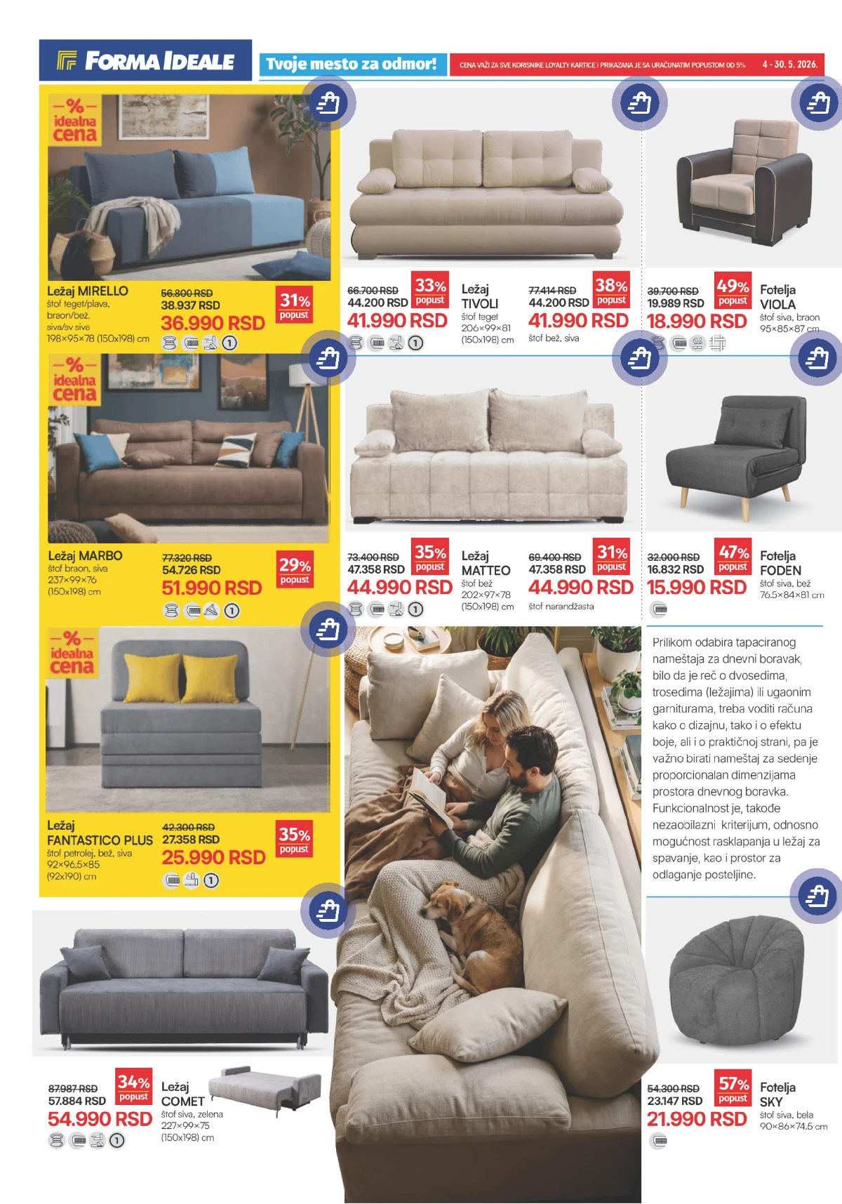 Forma Ideale katalog strana 2 lezajevi fotelje i garniture akcija