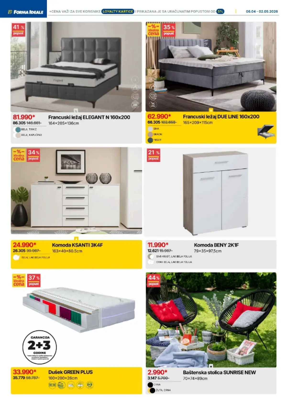 Forma Ideale katalog nameštaja – dečiji nameštaj i kreveti na akciji do 02. maja 2026.