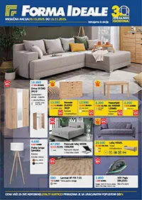 Forma Ideale akcija – Veliki katalog nameštaja na sniženju do 18.11.2025