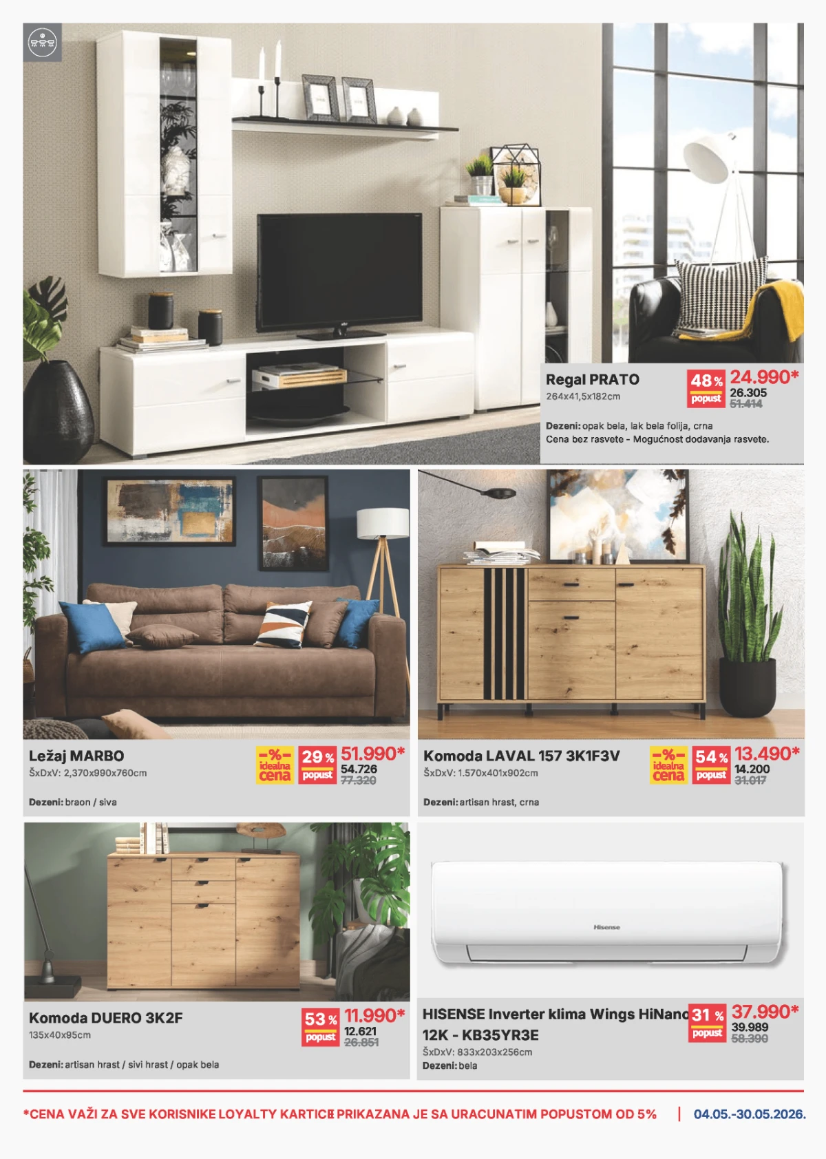 Forma Ideale katalog strana 4 – regali, komode, ležajevi i klima uređaji na akciji