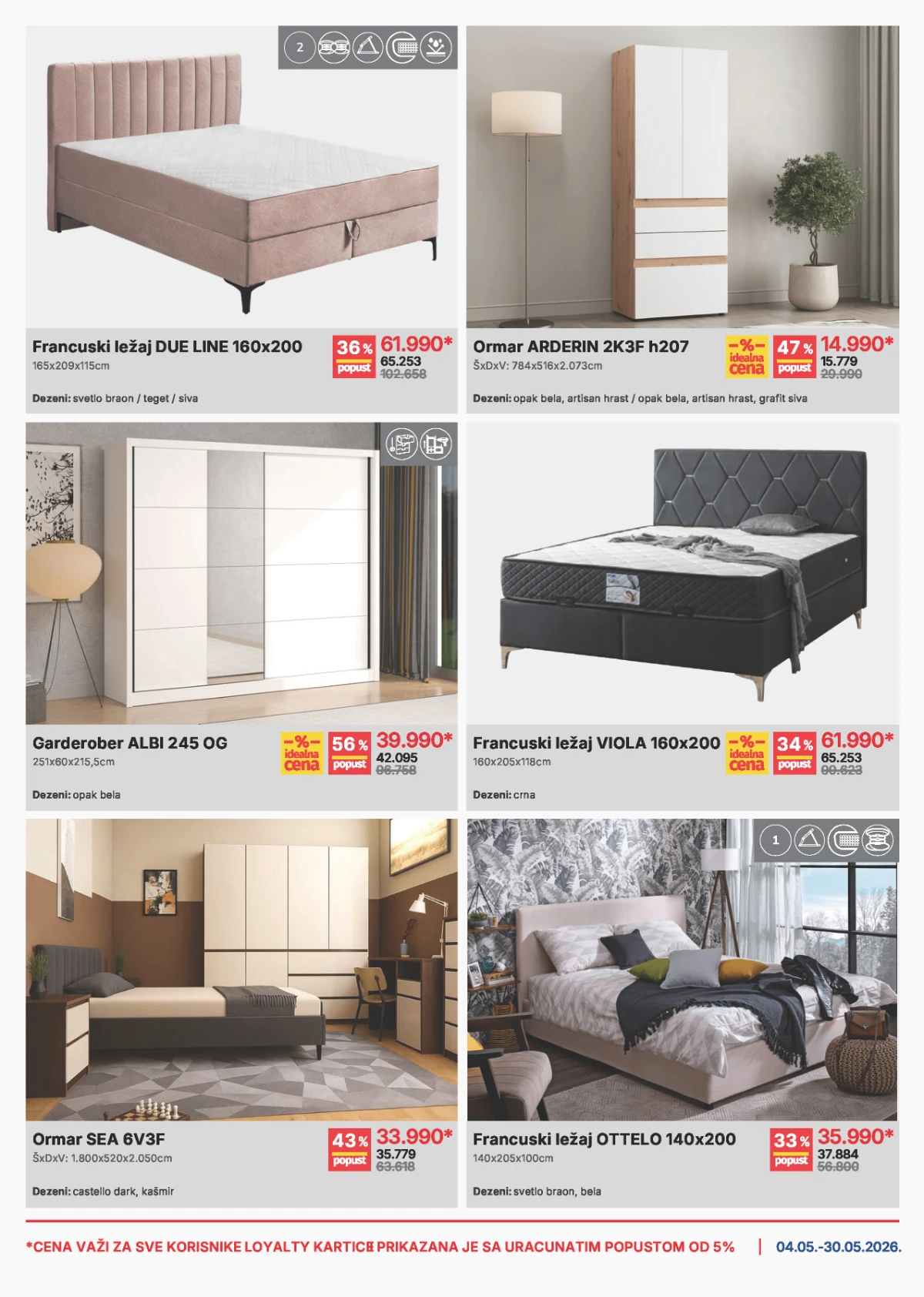 Forma Ideale katalog strana 6 – francuski ležajevi, garderoberi i ormari