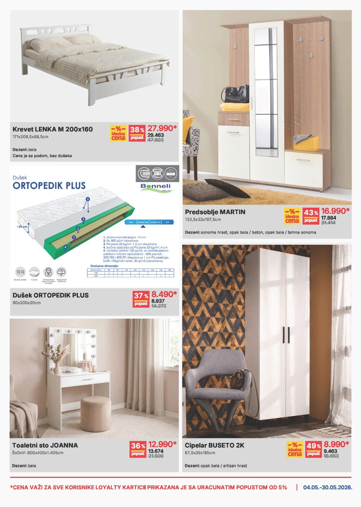 Forma Ideale katalog strana 7 – kreveti, dušeci, predsoblja i cipelarnici