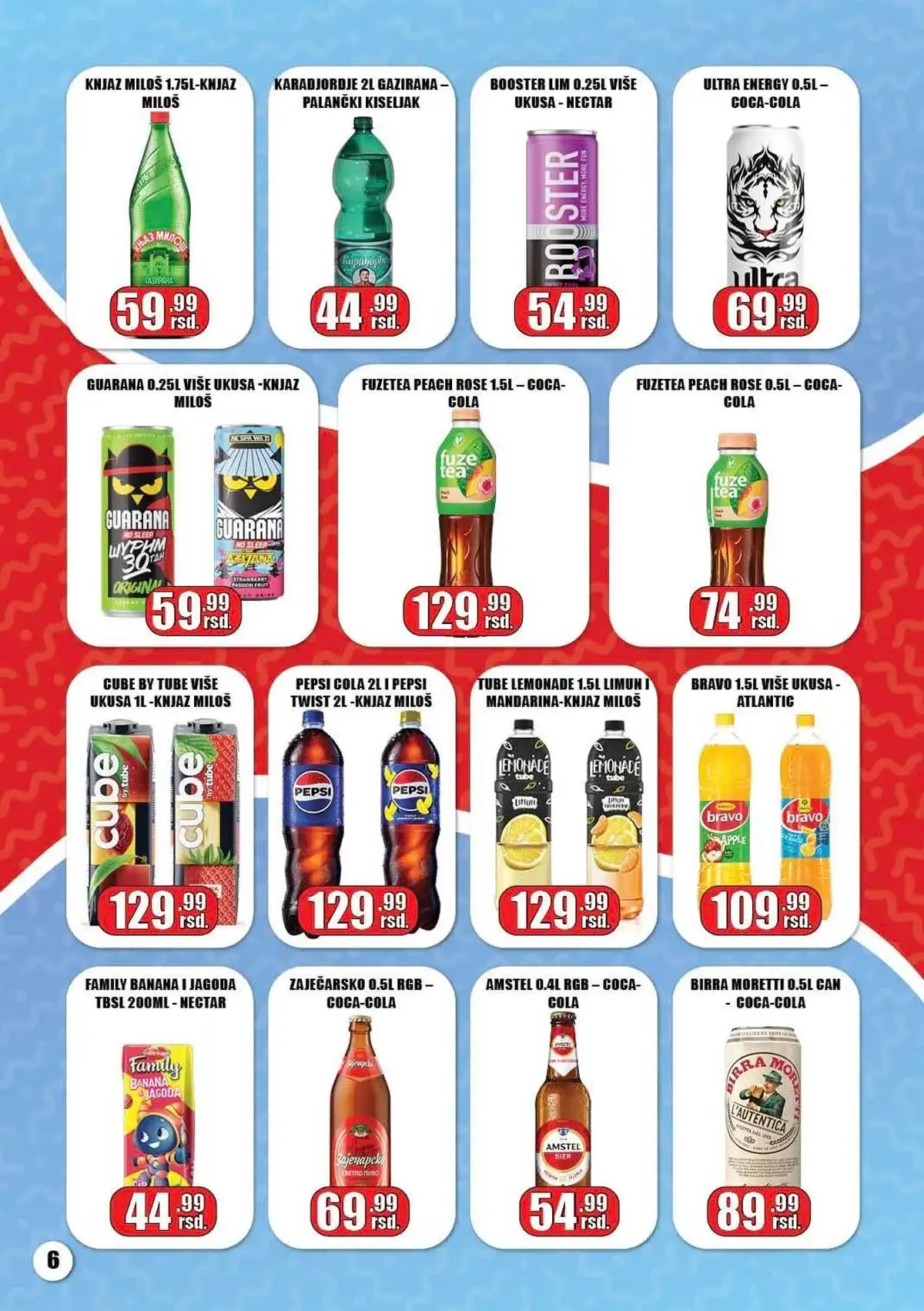 Gala Market katalog strana 6 – akcijske cene svakodnevnih proizvoda