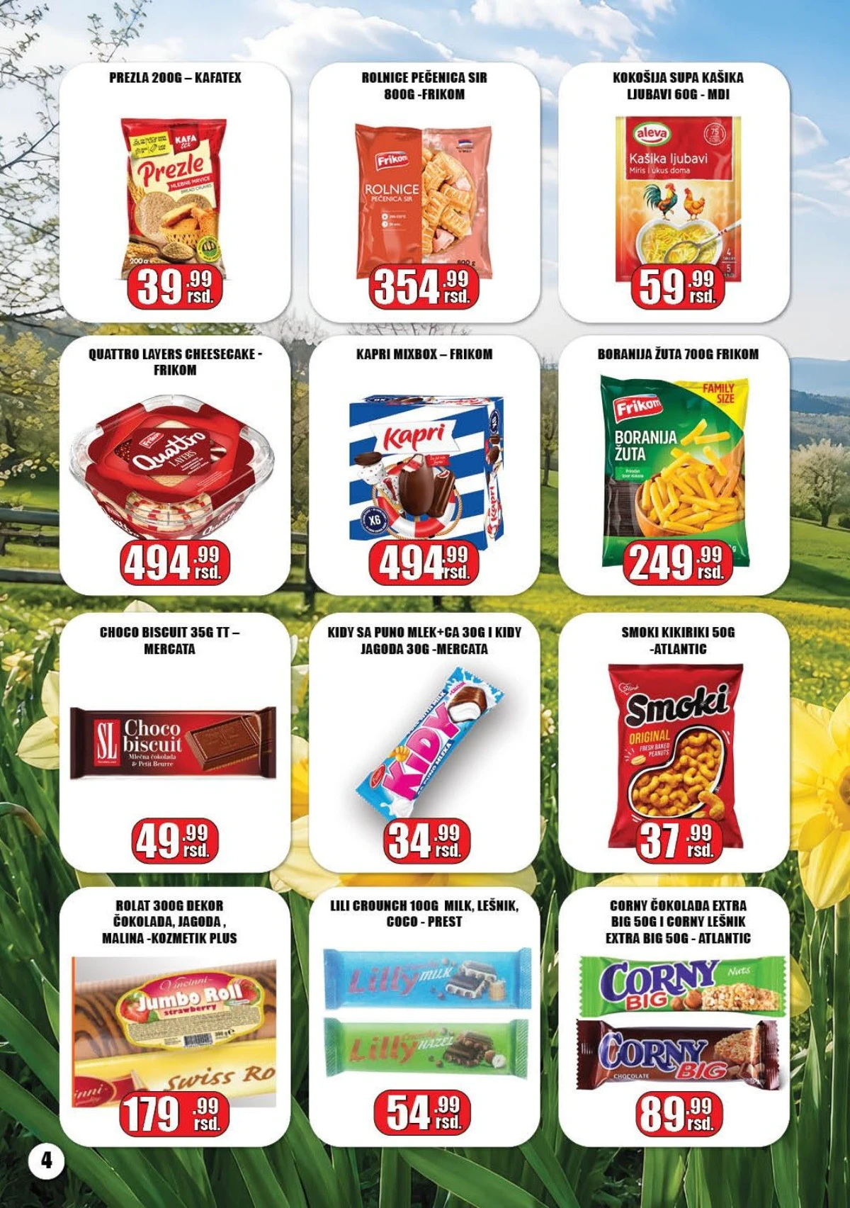 Gala Market katalog strana 4 – Quattro, Smoki i slatkiši po akcijskim cenama