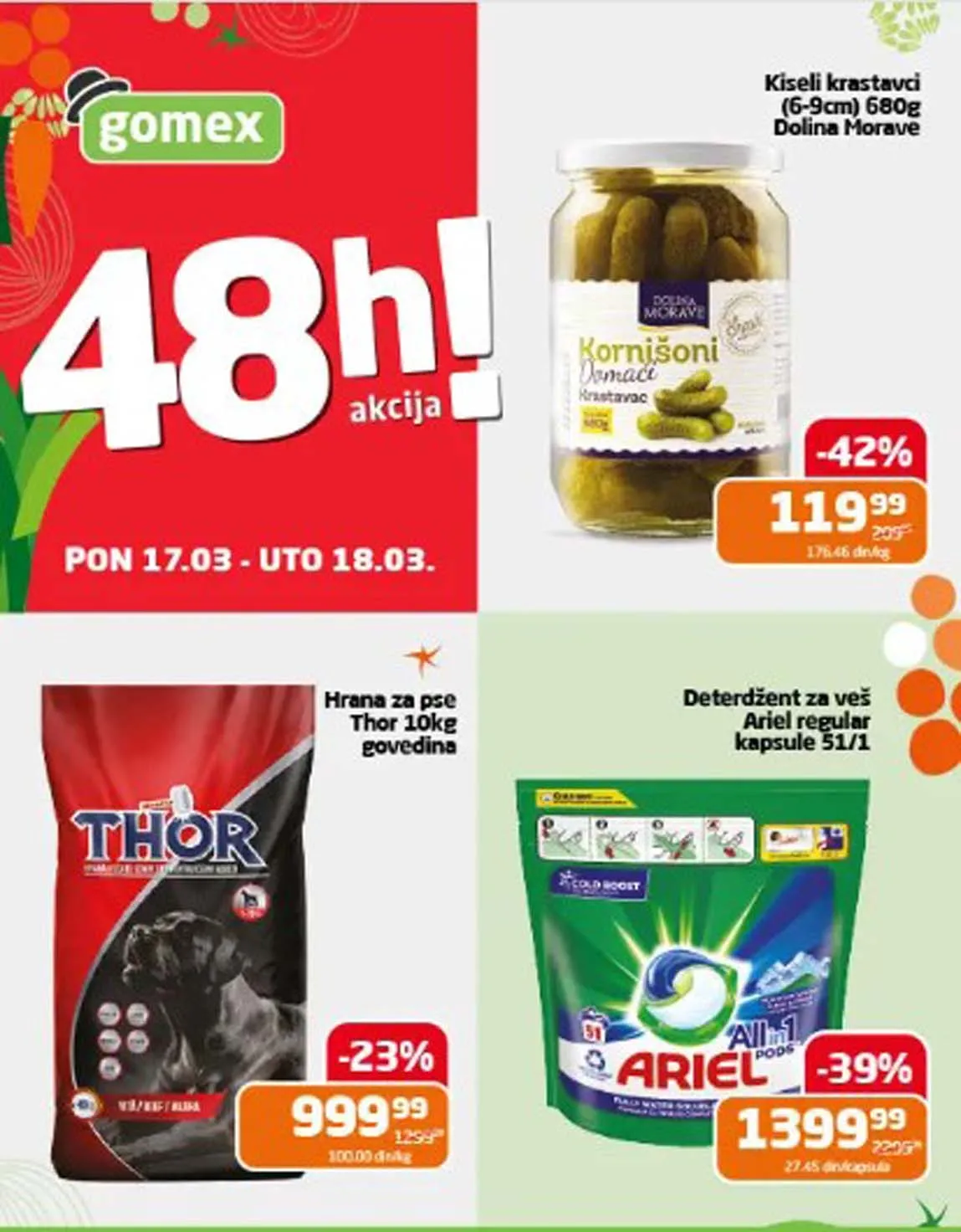 GOMEX akcija 48 sati akcija sniženja do 18.03.2025