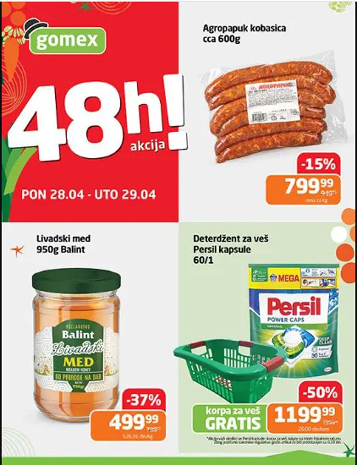 GOMEX akcija 48 sati Katalog sniženja do 29.04.2025