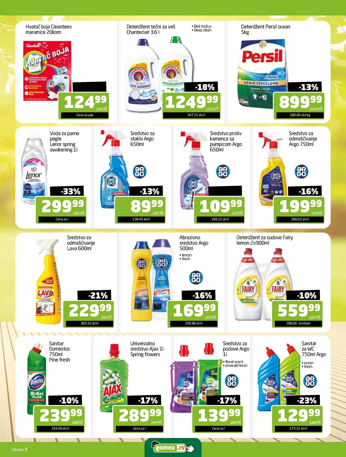 Gomex Dolazi proleće tematski magazin Tvoja kuća tvoja bašta strana 7 Gomex akcija Dolazi proleće katalog strana 7 sniženja do 29. marta 2026
