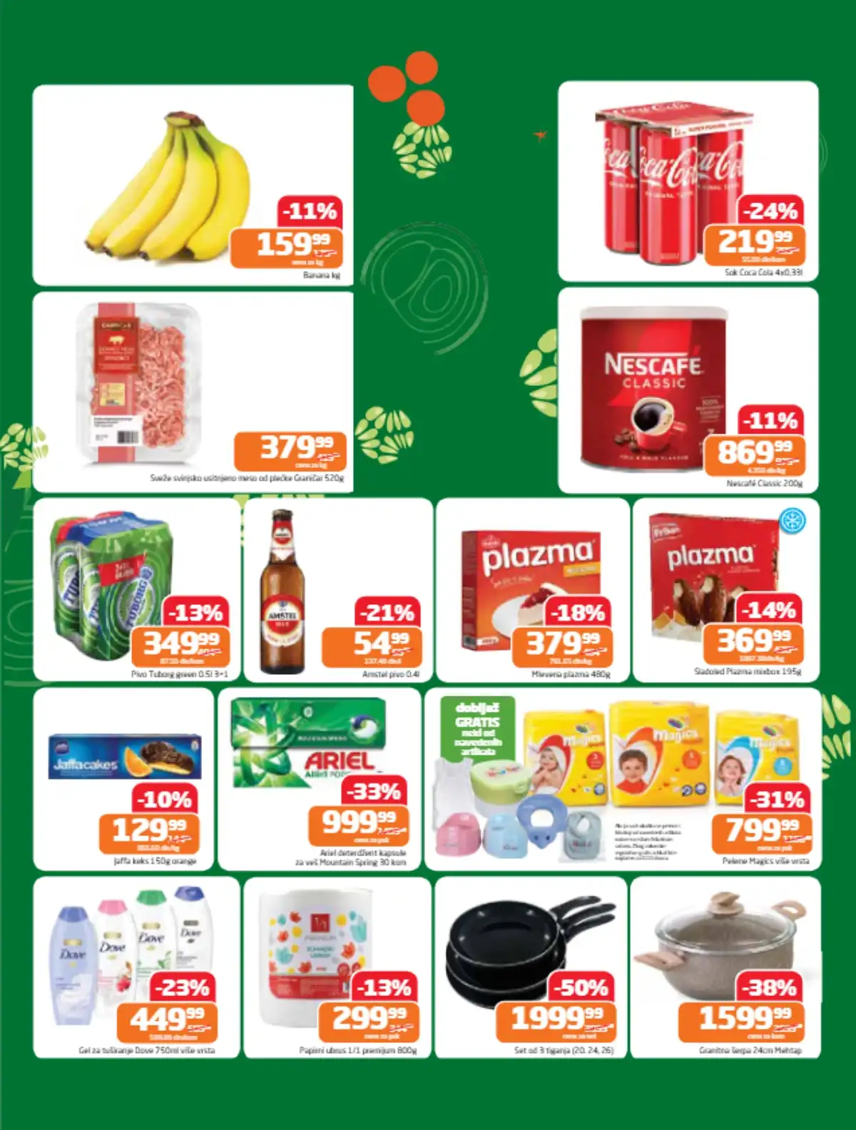 Gomex Lakše od srede strana 2 kataloga – akcijske cene prehrane Srbija